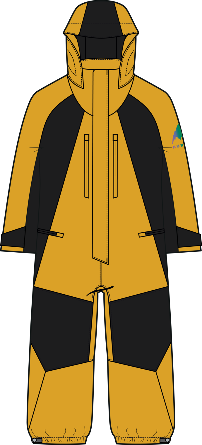 Toddlers' Outbeam GORE-TEX 2L One Piece - Goldenrod/True Black