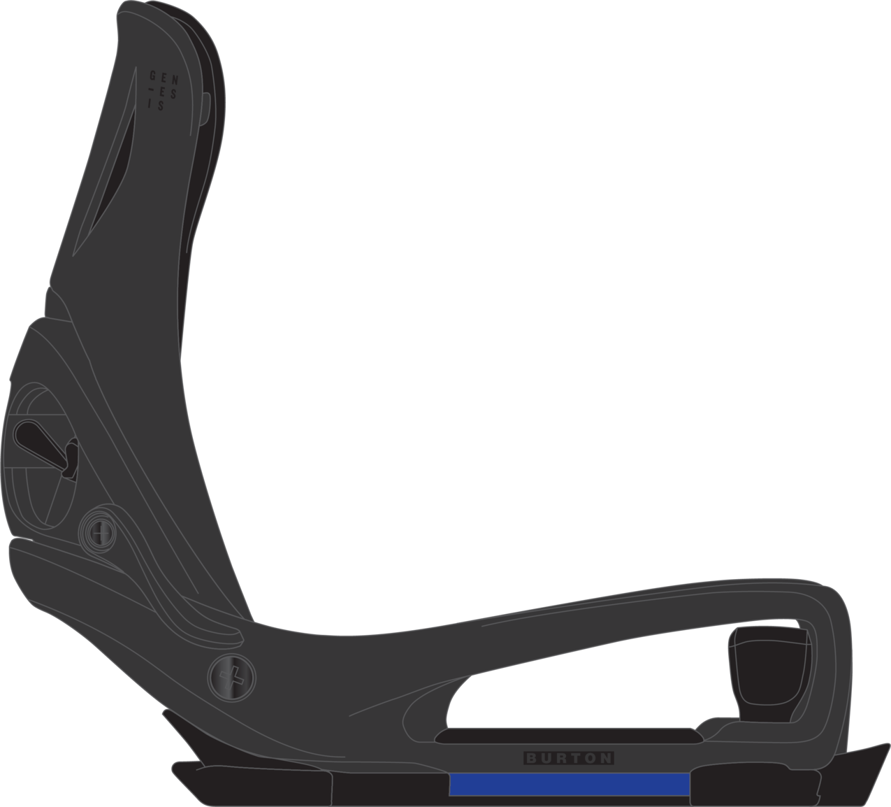 Men's Step On® Genesis EST® Snowboard Bindings - Black
