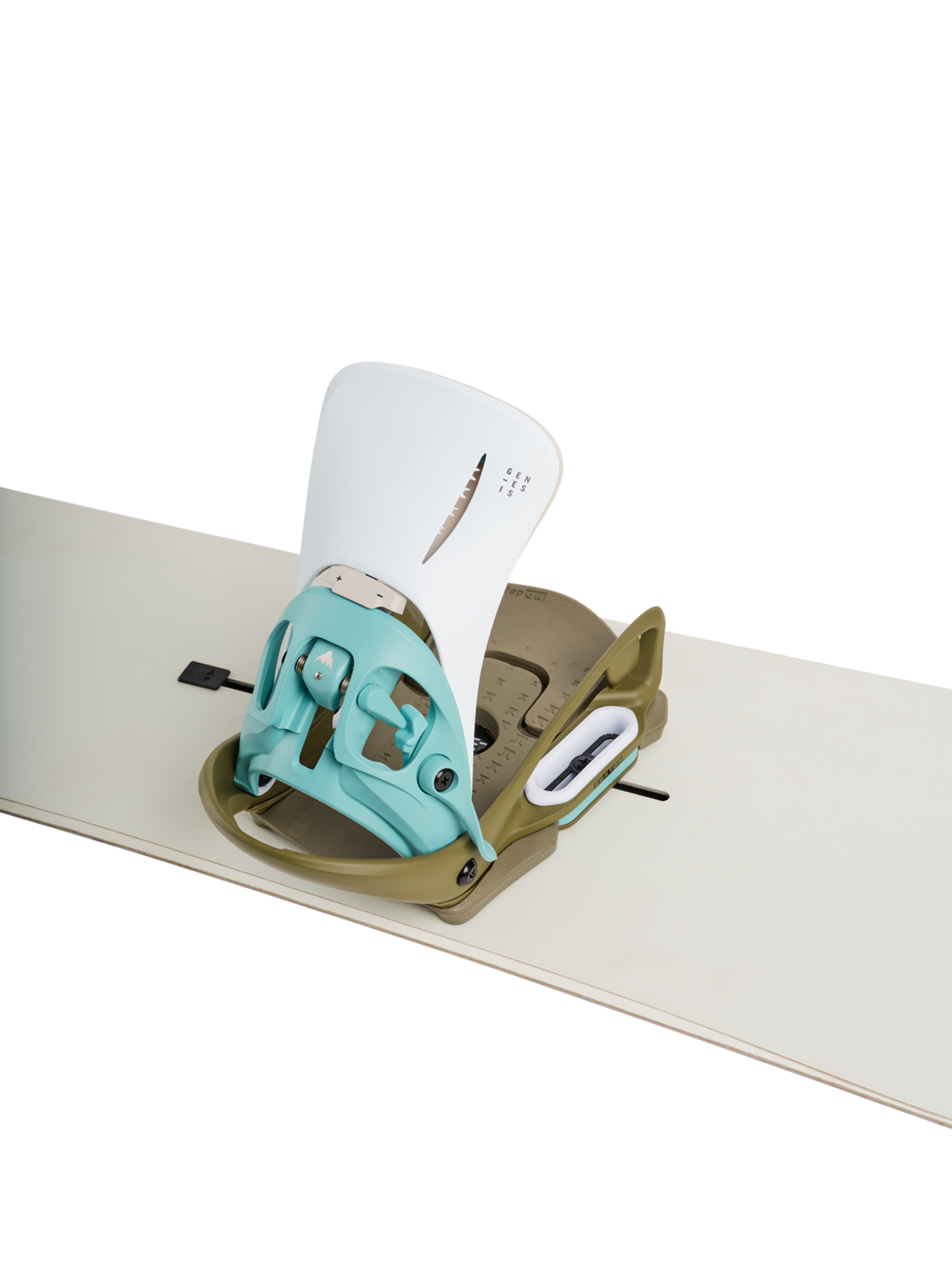 Men's Step On® Genesis EST® Snowboard Bindings - White/Dried Moss