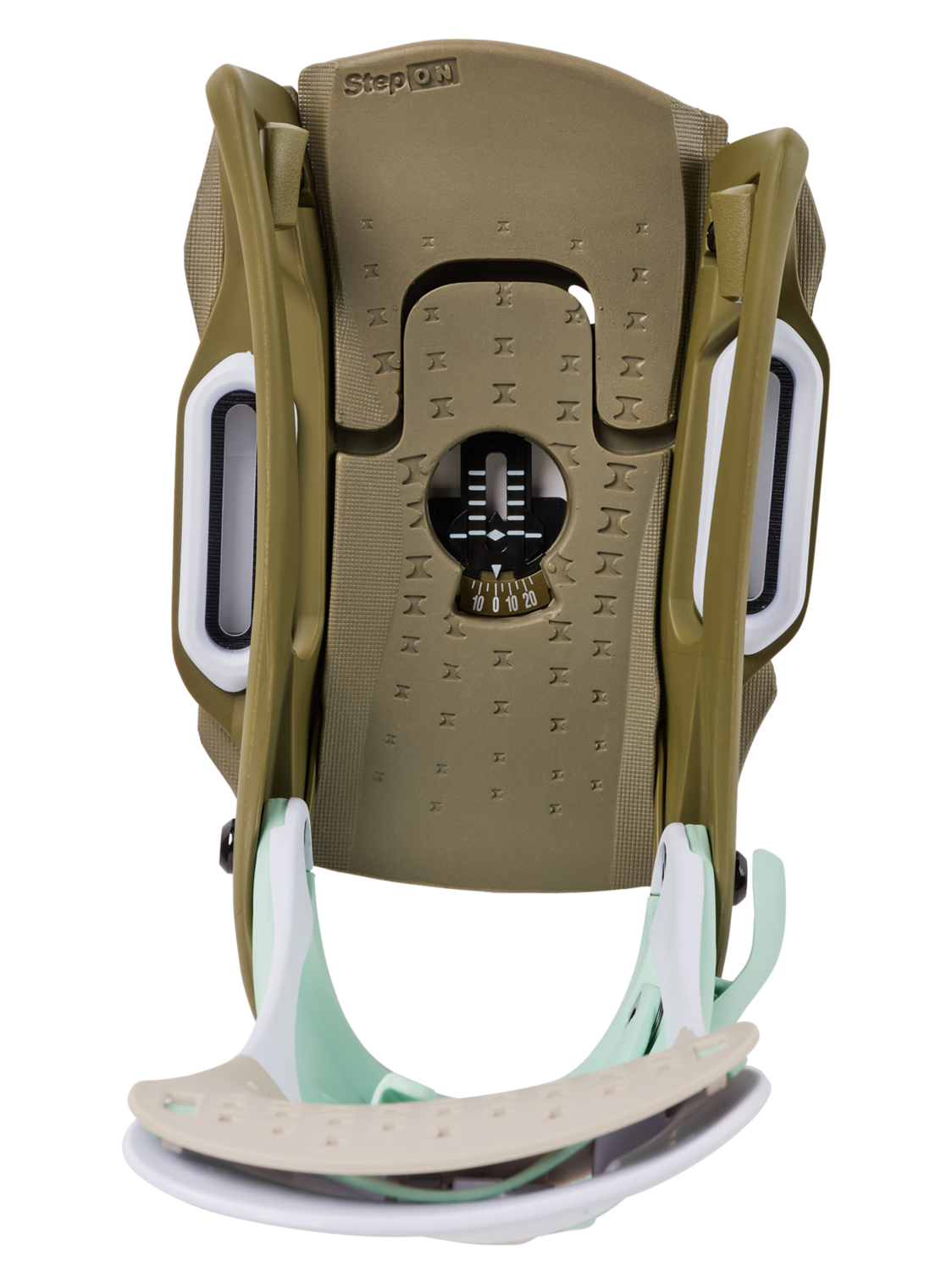 Women's Step On® Escapade EST® Snowboard Bindings - White/Dried Moss