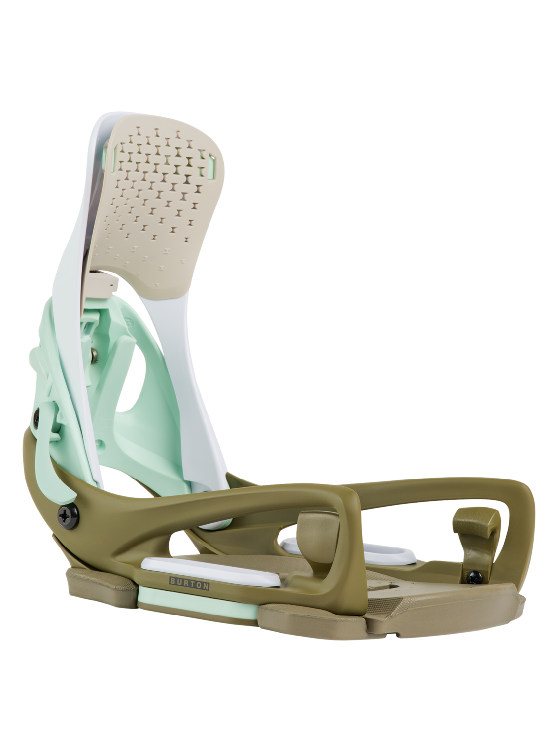Women's Step On® Escapade EST® Snowboard Bindings - White/Dried Moss
