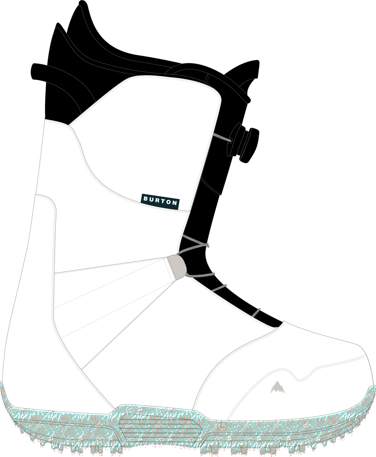 Kids' Smalls BOA® Snowboard Boots - White