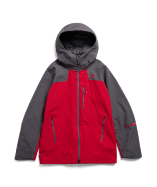 Mens Reserve 2L Insulated Jacket - Gotham Gray/Geranium Red