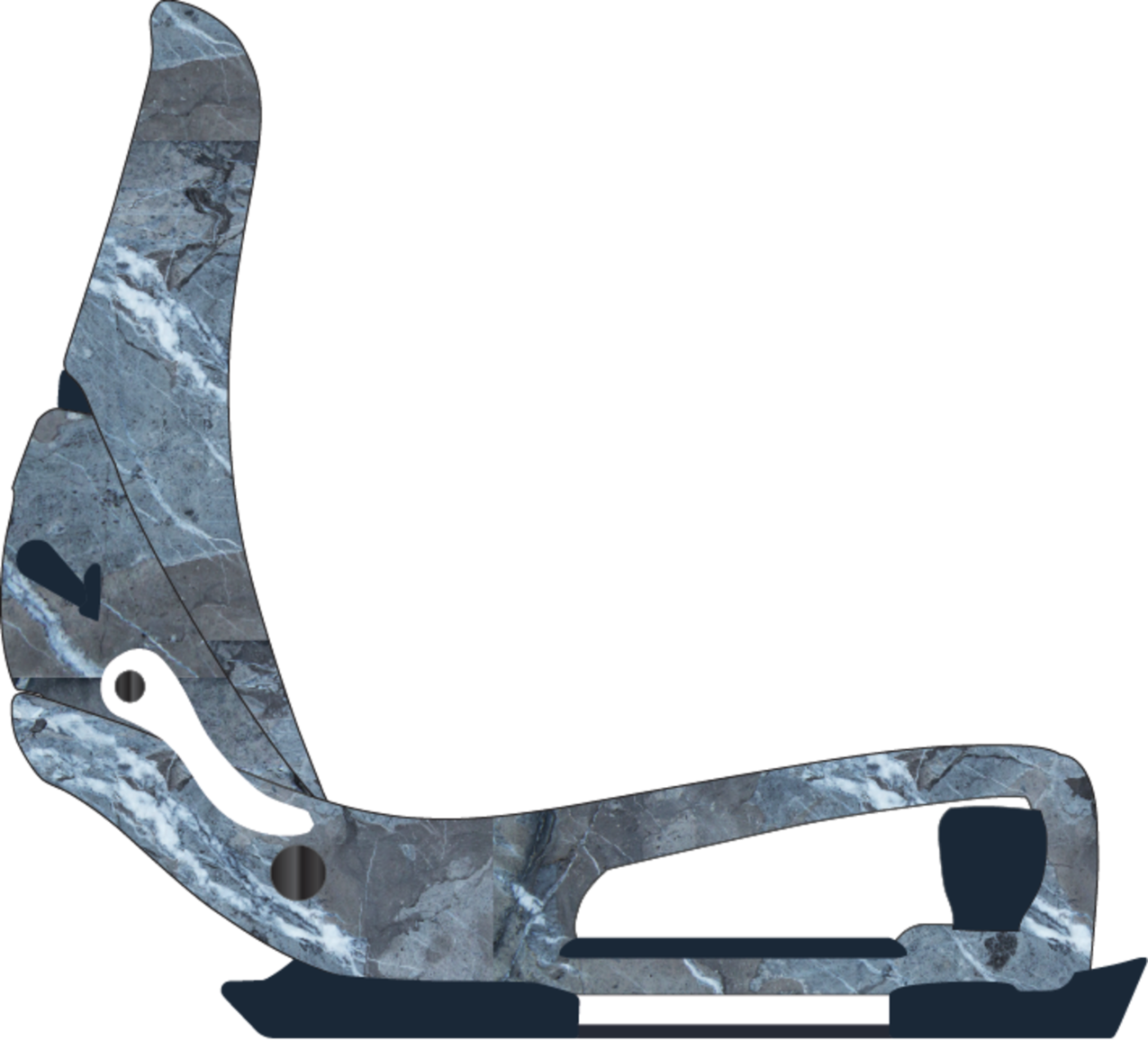 Men's Step On® Cartel X EST® Snowboard Bindings - Marbled Stone