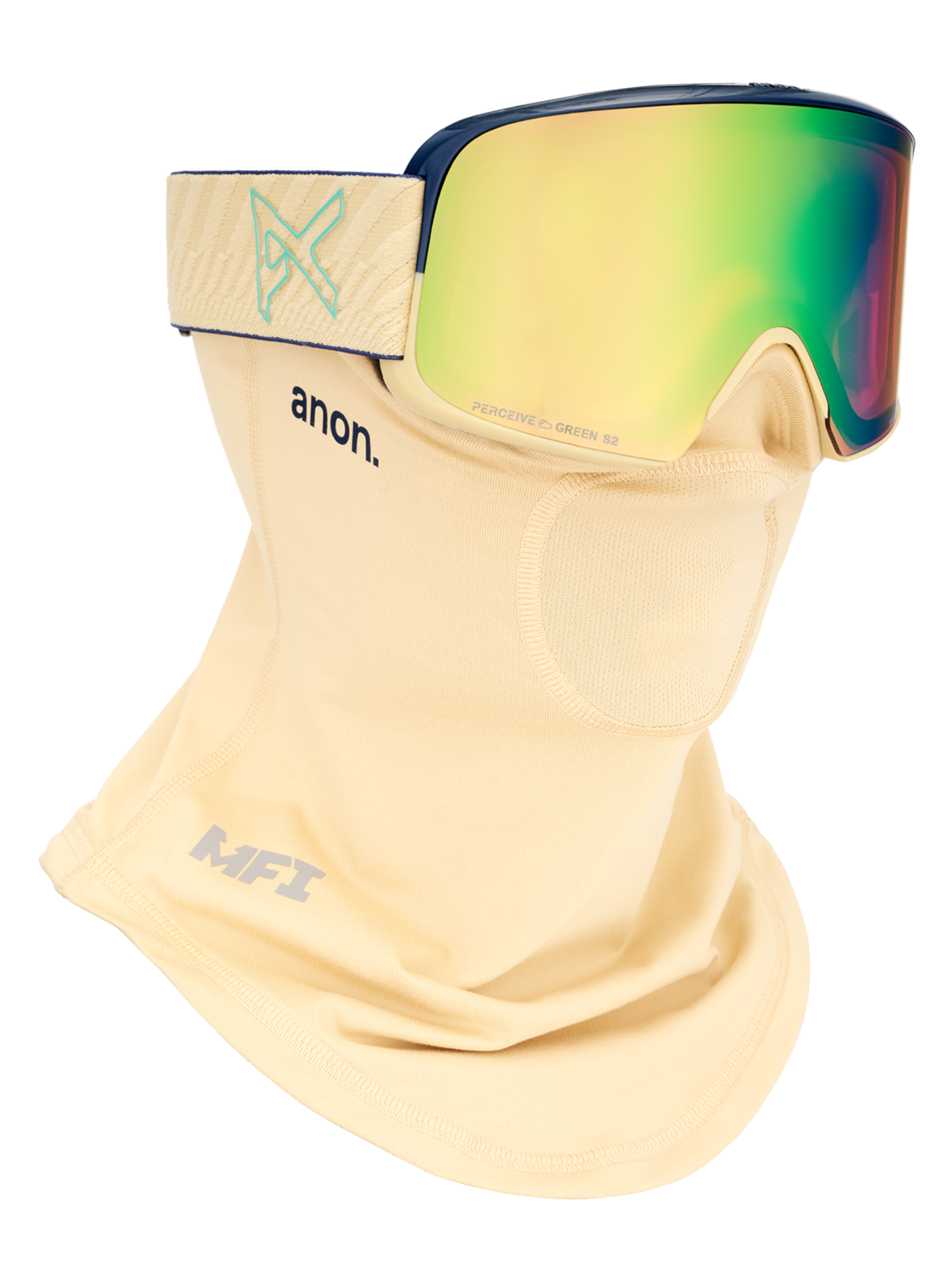 M6 Goggles + Bonus Lens + MFI® Face Mask - Beechwood/Perceive Variable Green