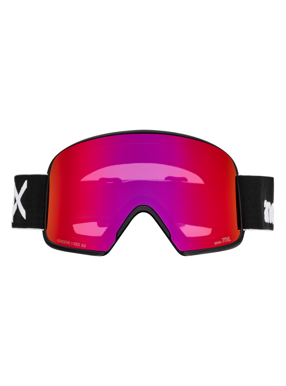 M6 Goggles + Bonus Lens + MFI® Face Mask - Black/Perceive Sunny Red