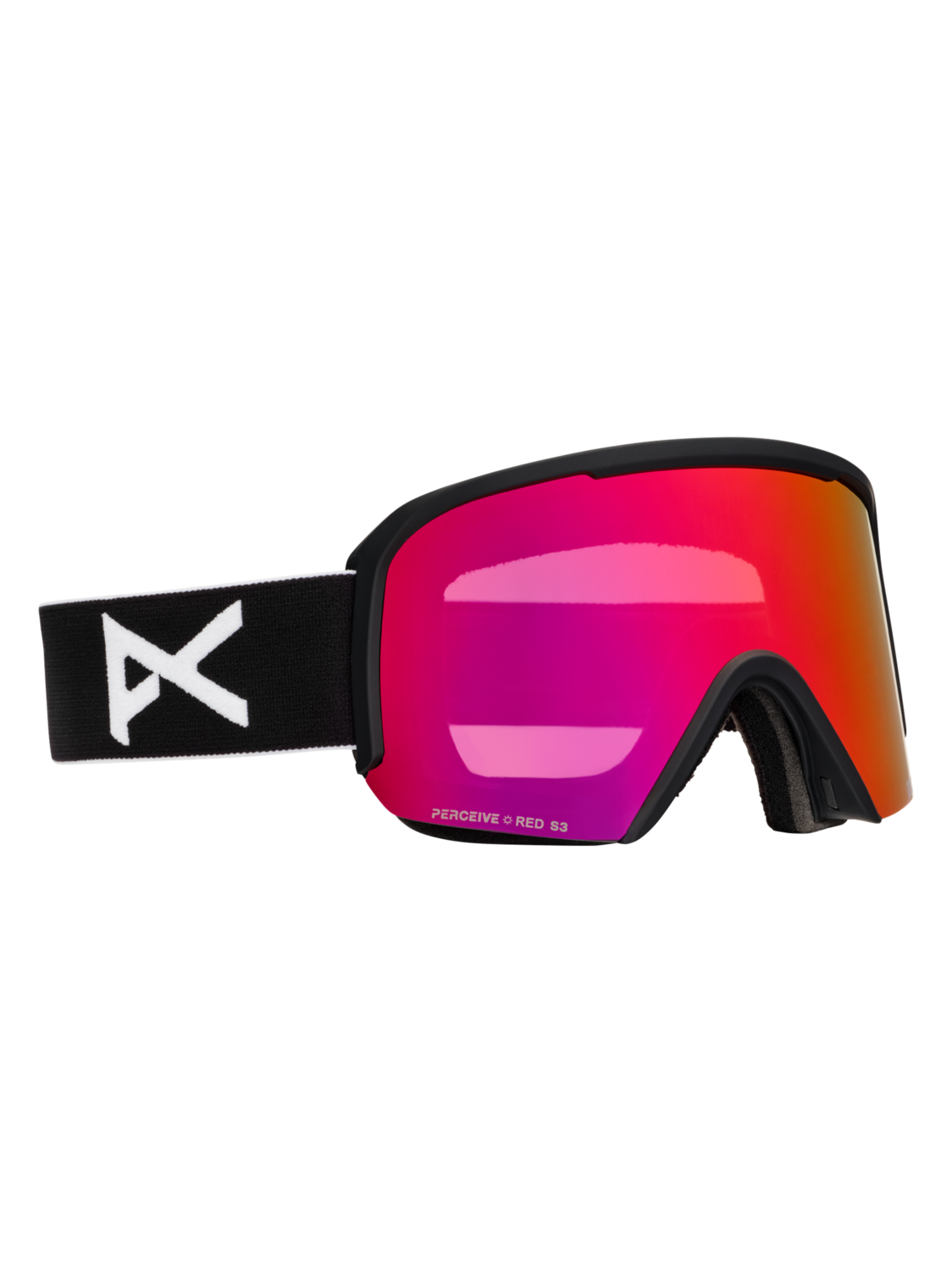 Nesa S Goggles + Bonus Lens + MFI® Face Mask - Black/Perceive Sunny Red