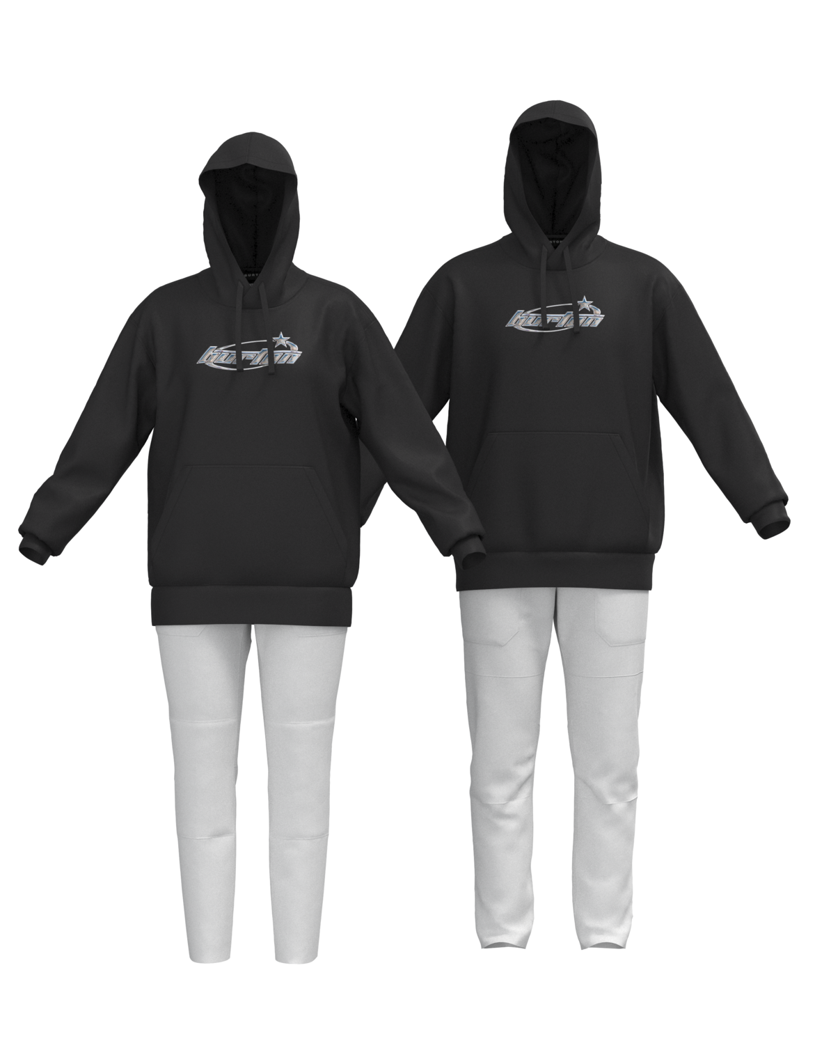 Blossom 27 Pullover Hoodie - True Black