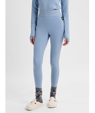 Women's Merino Blend Midweight Base Layer Pants - Airstream Blue