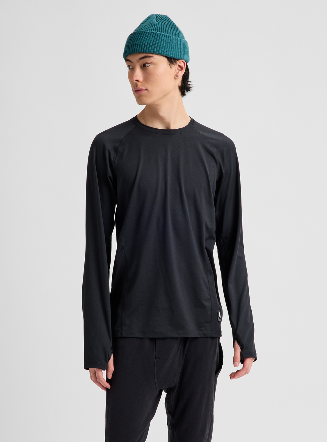 Men's Synthetic Midweight Base Layer Crew - True Black