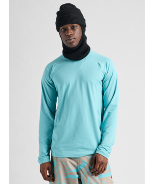 Men's Synthetic Midweight Base Layer Crew - Mineral Blue