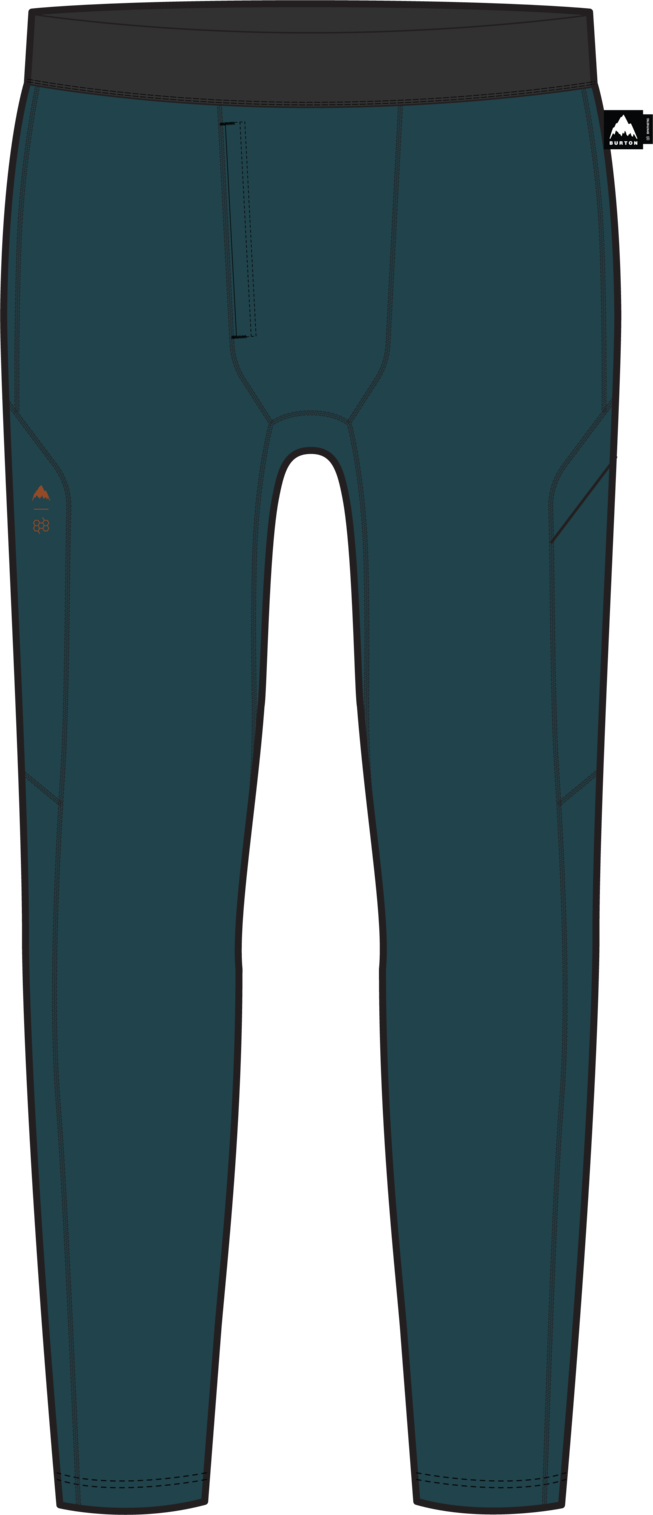 Men's Synthetic Midweight Base Layer Pants - Atlantic Teal