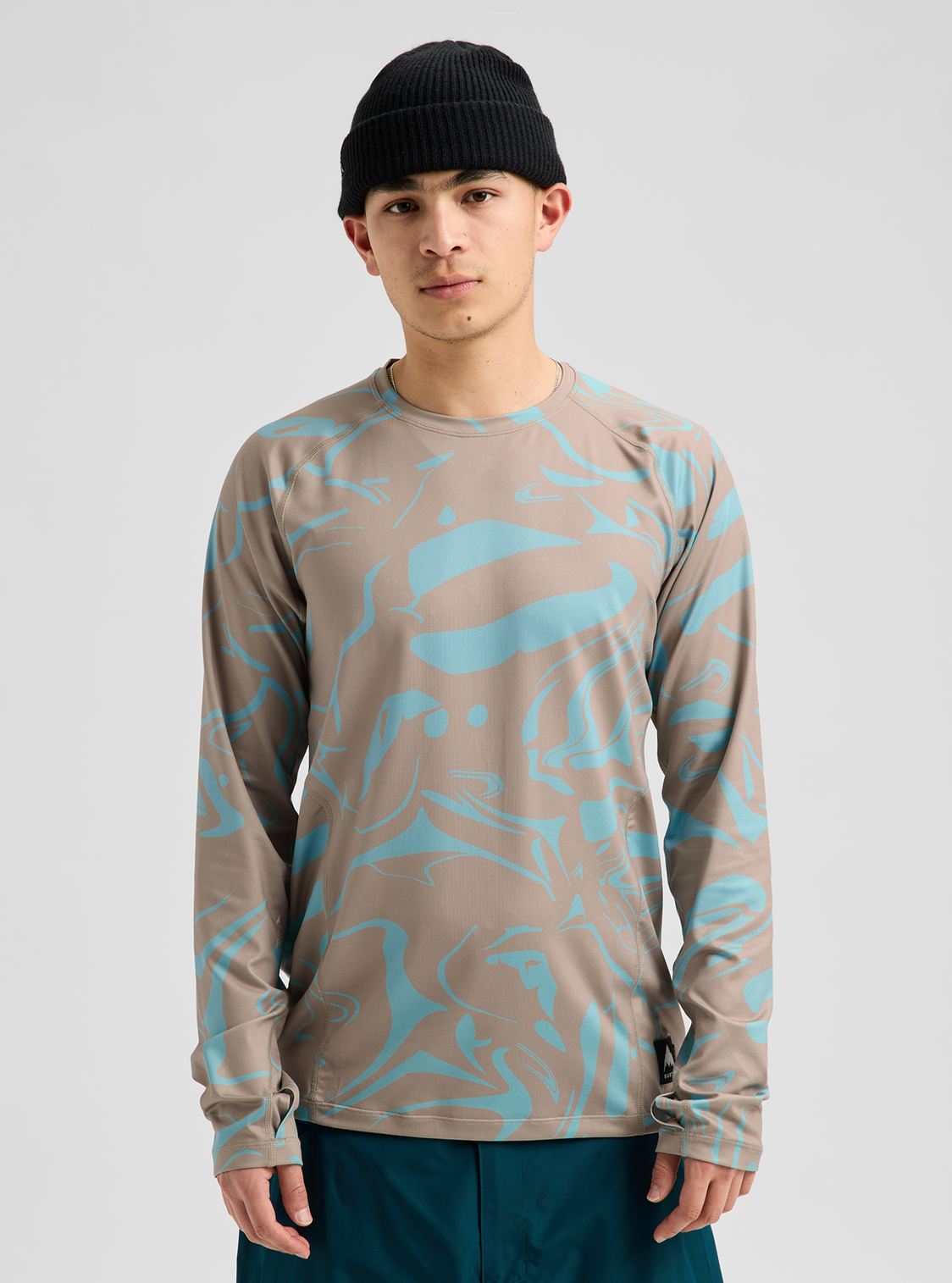 Men's Synthetic Lightweight Base Layer Crewneck - Liquid Mineral