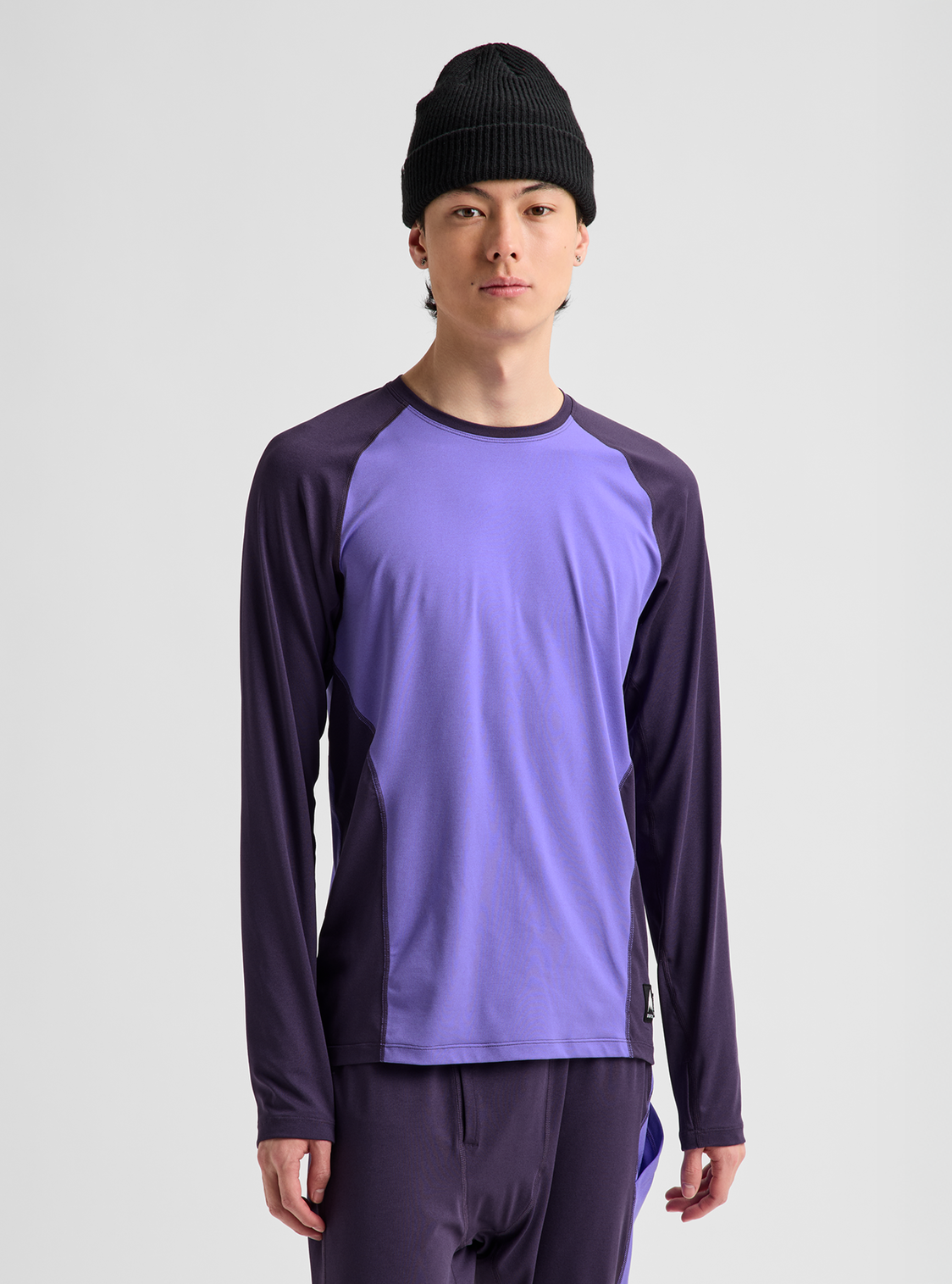 Men's Synthetic Lightweight Base Layer Crewneck - Purple Voltage/Nightshade Purple