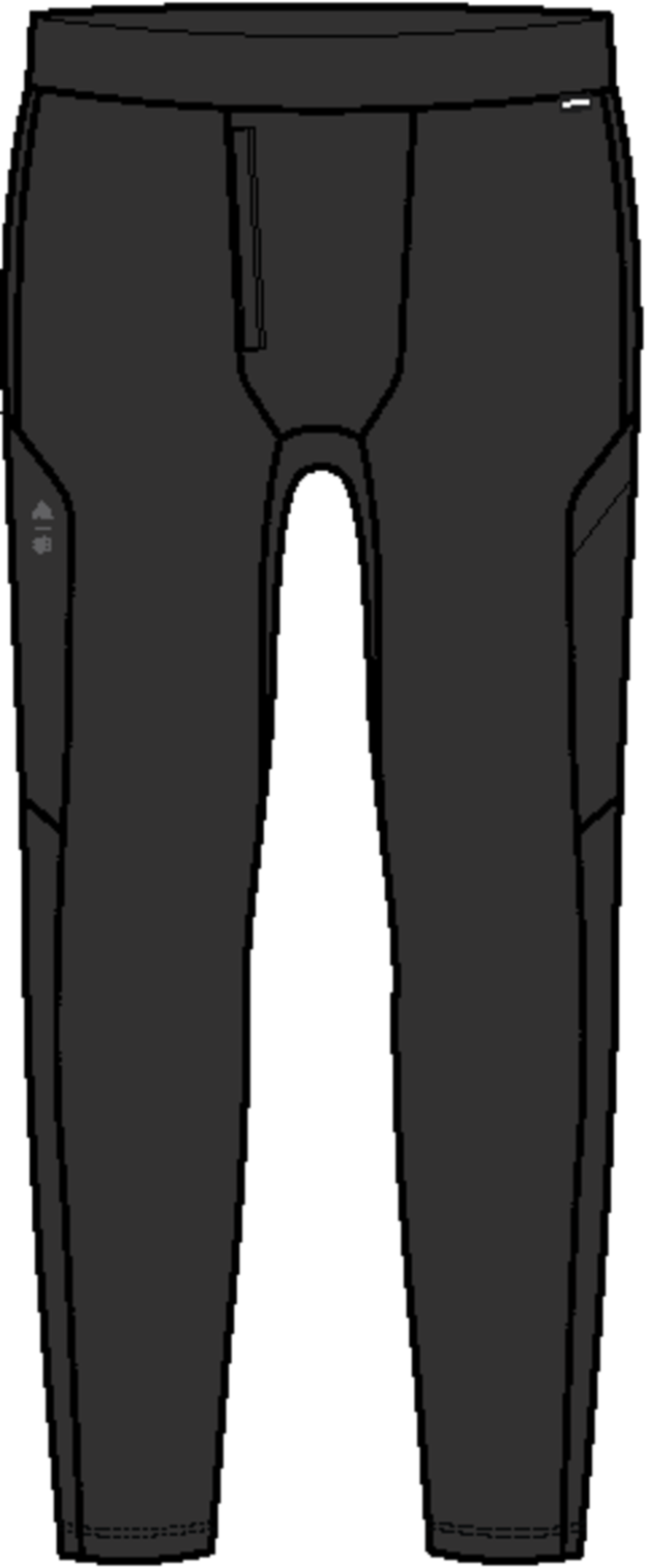Men's Synthetic Lightweight Basel Layer Pants - True Black