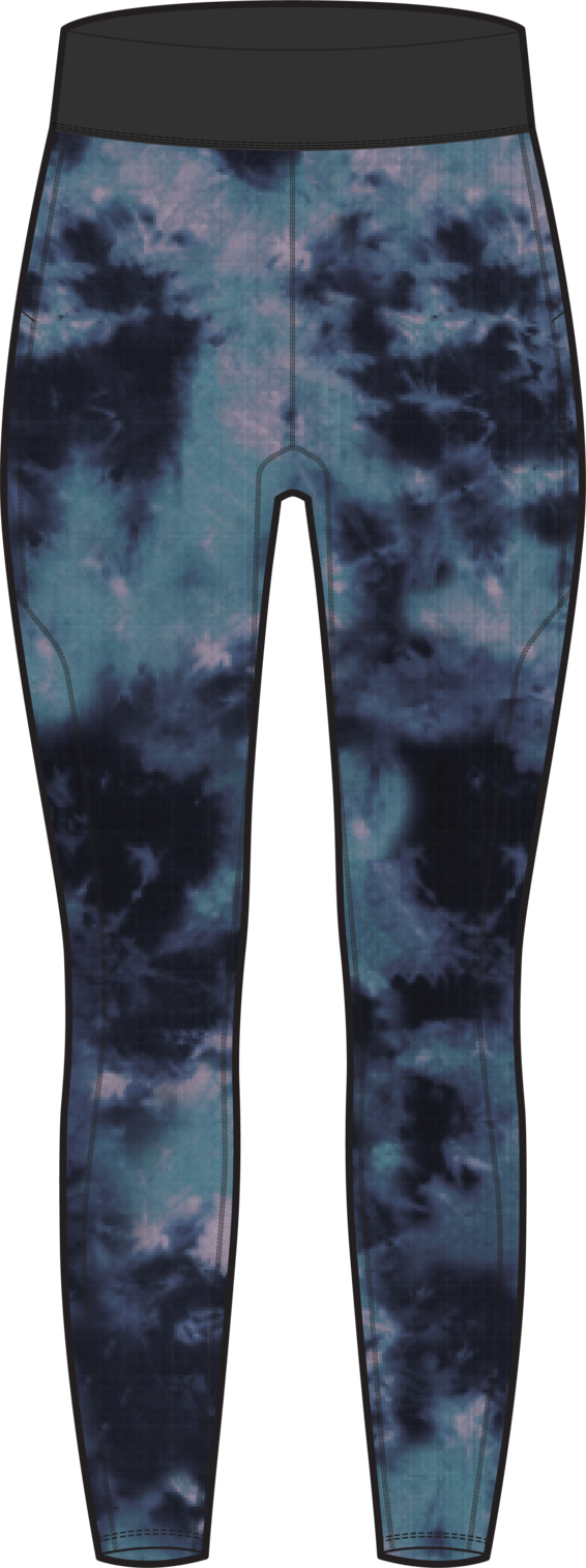 Women's Lightweight Base Layer Pants - Crystal Dye