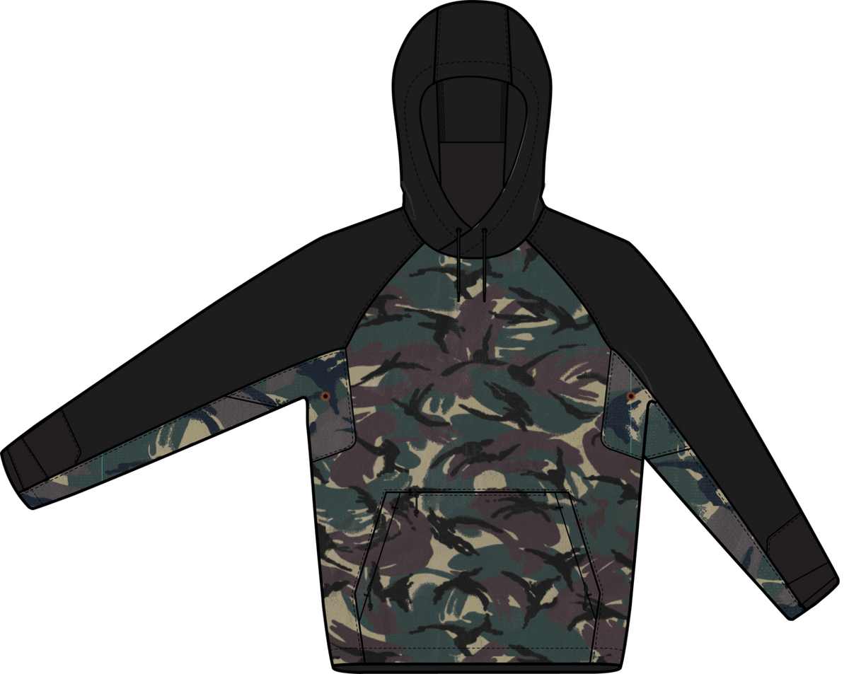 Crown Weatherproof Riding Pullover Hoodie - SEERSK/TRUBLK