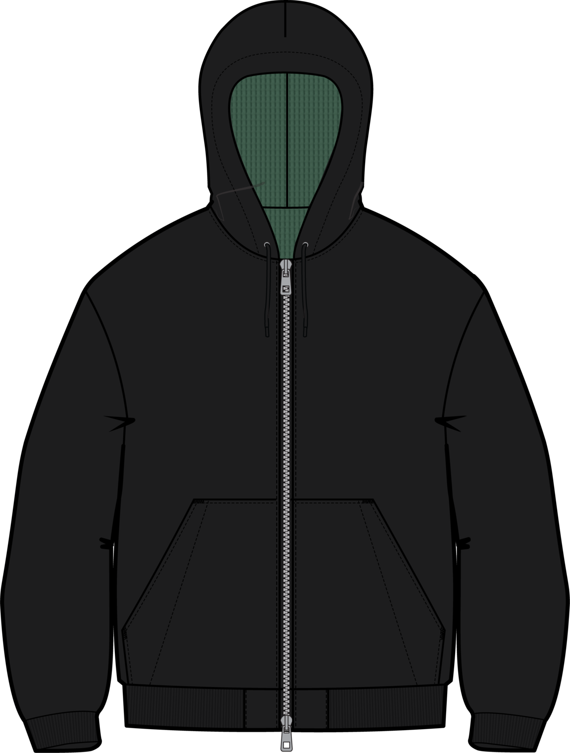 AG Toughy Reversible Full-Zip Hoodie - TRUBLK/DIRTYMONEY