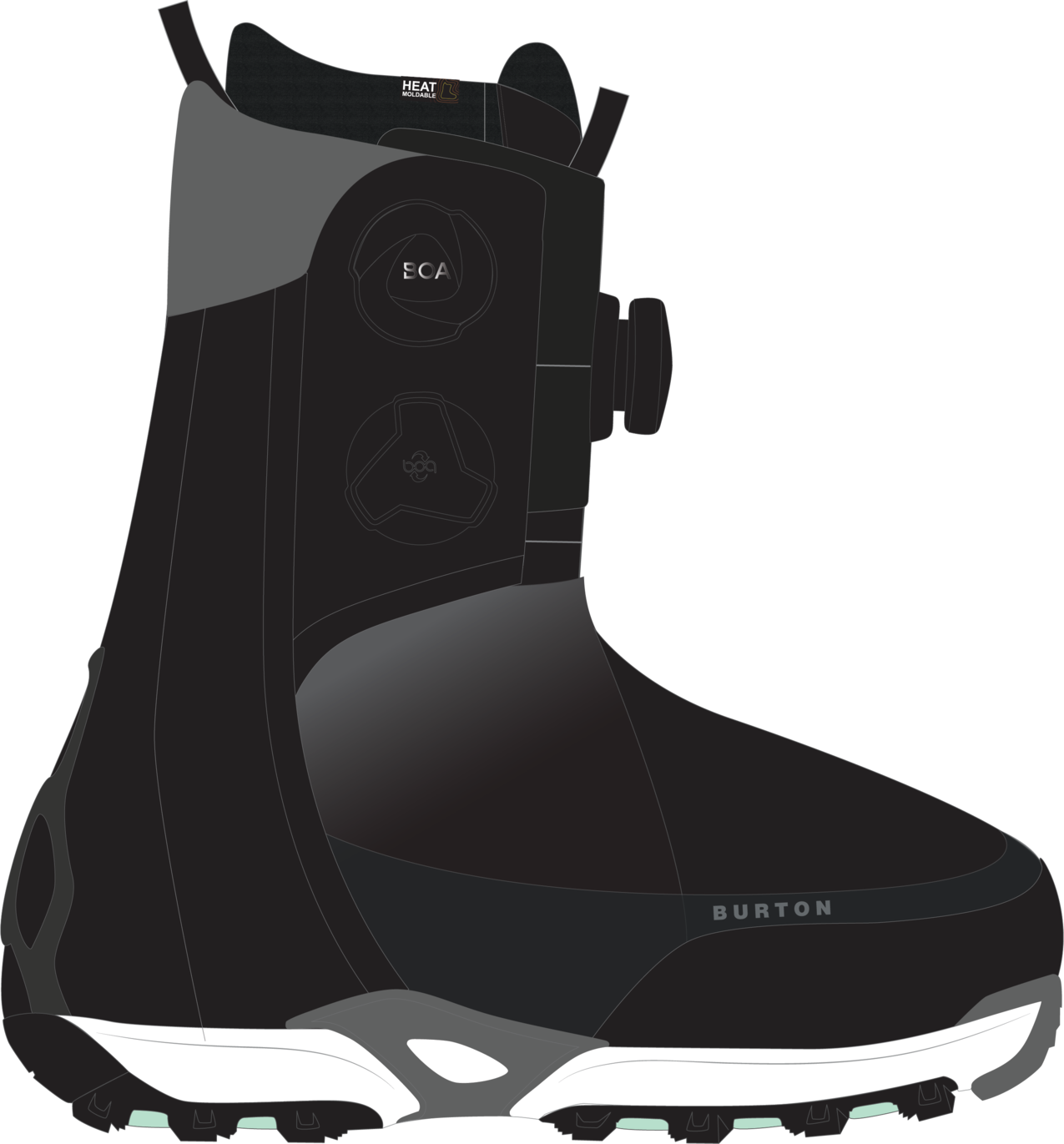 Men's Waverange X Pro Snowboard Boots - Black