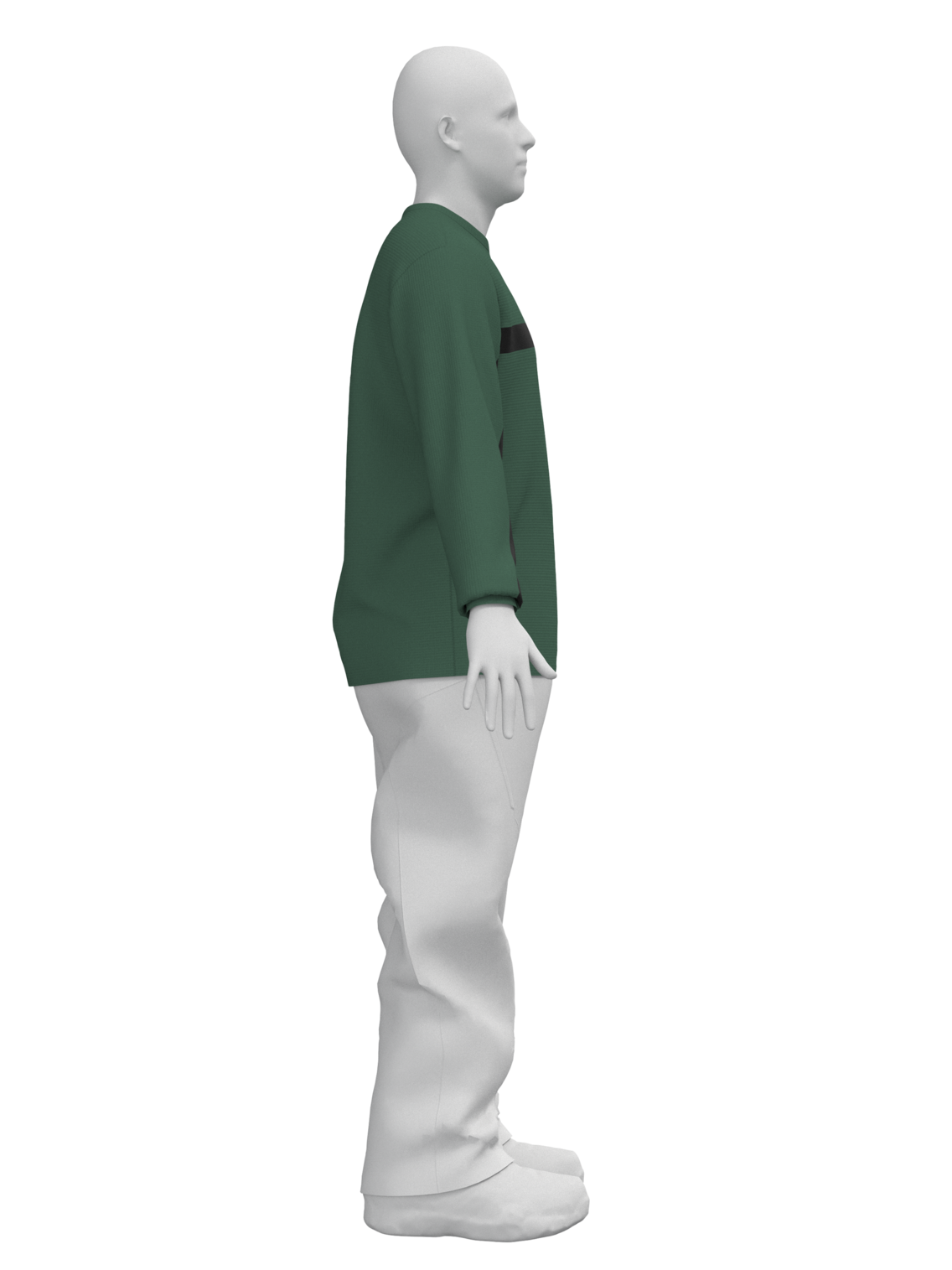 AG Tech Layer Waffle Crewneck - DIRTYMONEY/TRUBLK