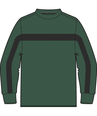 AG Tech Layer Waffle Crewneck - DIRTYMONEY/TRUBLK