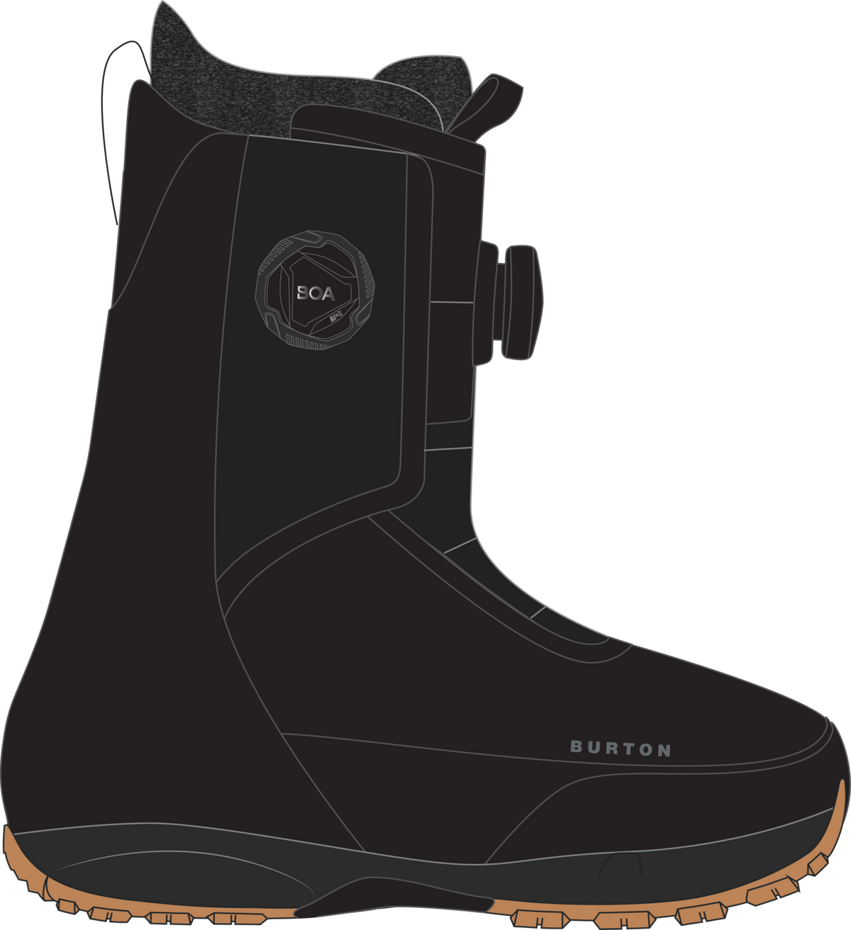 Men's Waverange Plus Snowboard Boots - Black