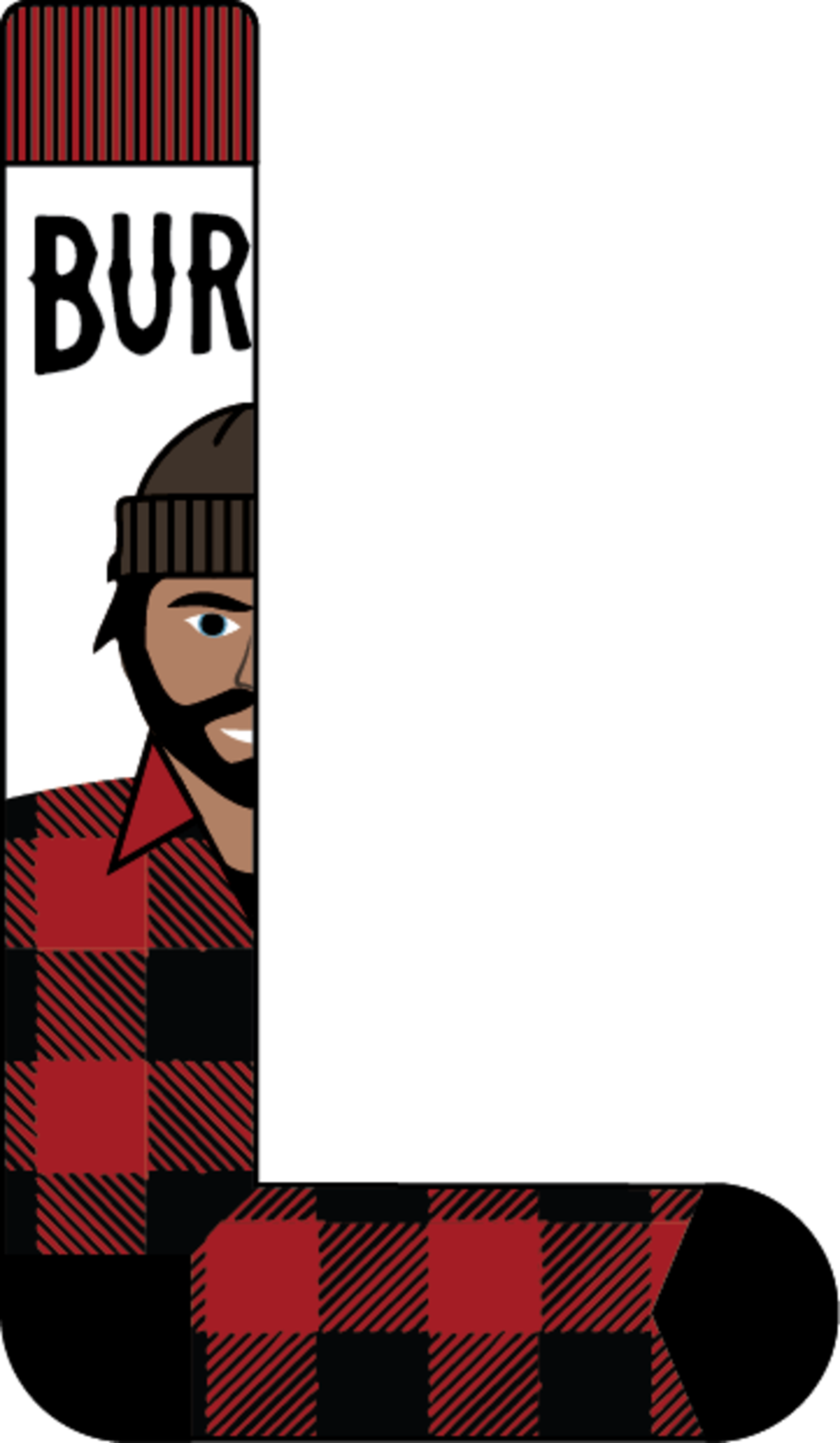 Men's Partylap Sock - LUMBERJACK