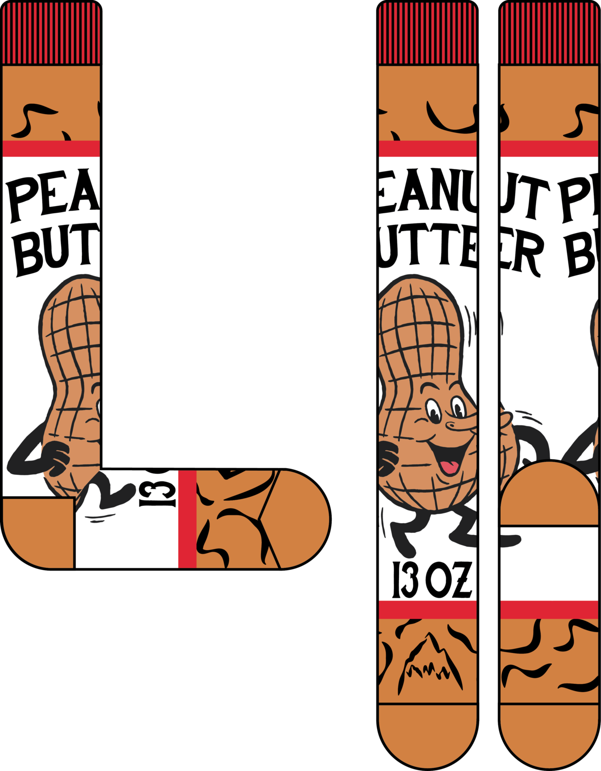 Women's Partylap Sock - PBJ TIME