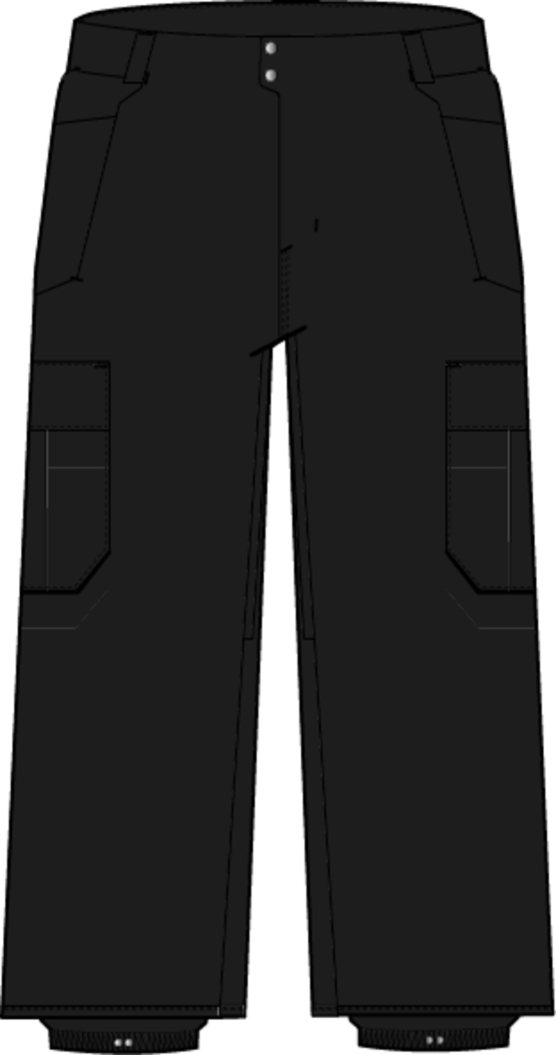 Men's Reserve 2L Baggy Cargo Pant - True Black