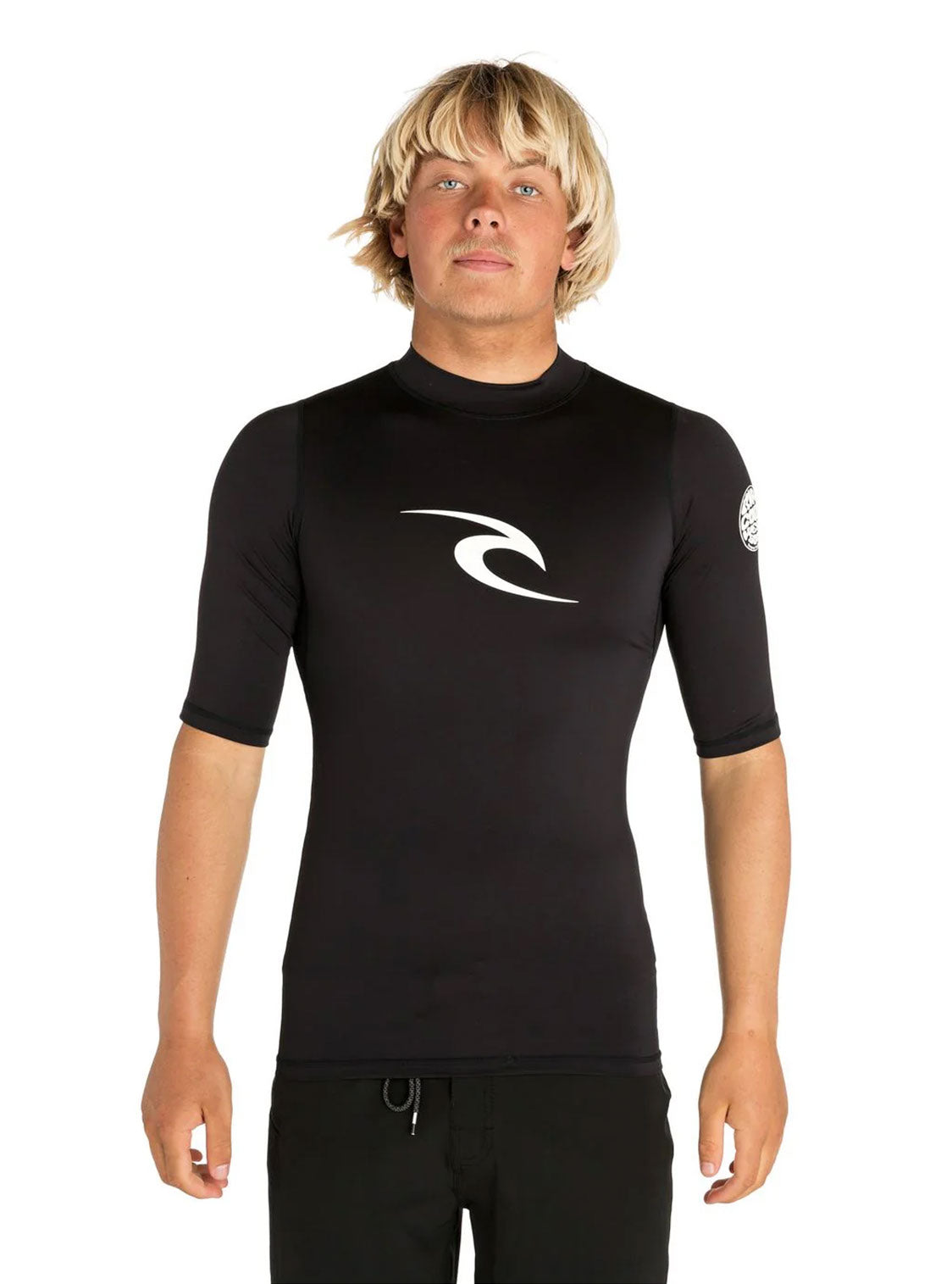 Lycra męska Rip Curl Corpo S/SL UV Tee Black