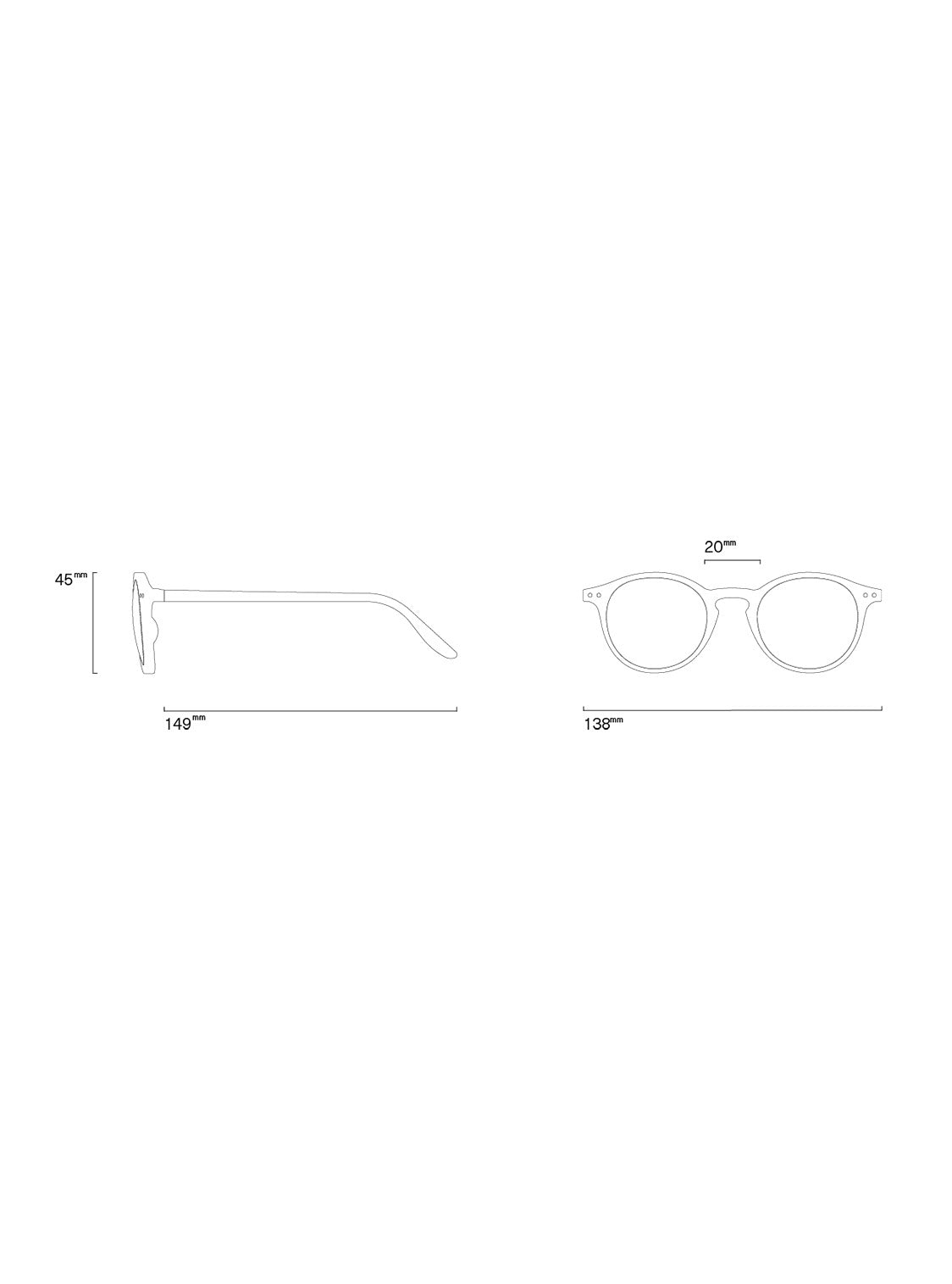 Izipizi The Iconic #D Frozen Blue Sunglasses