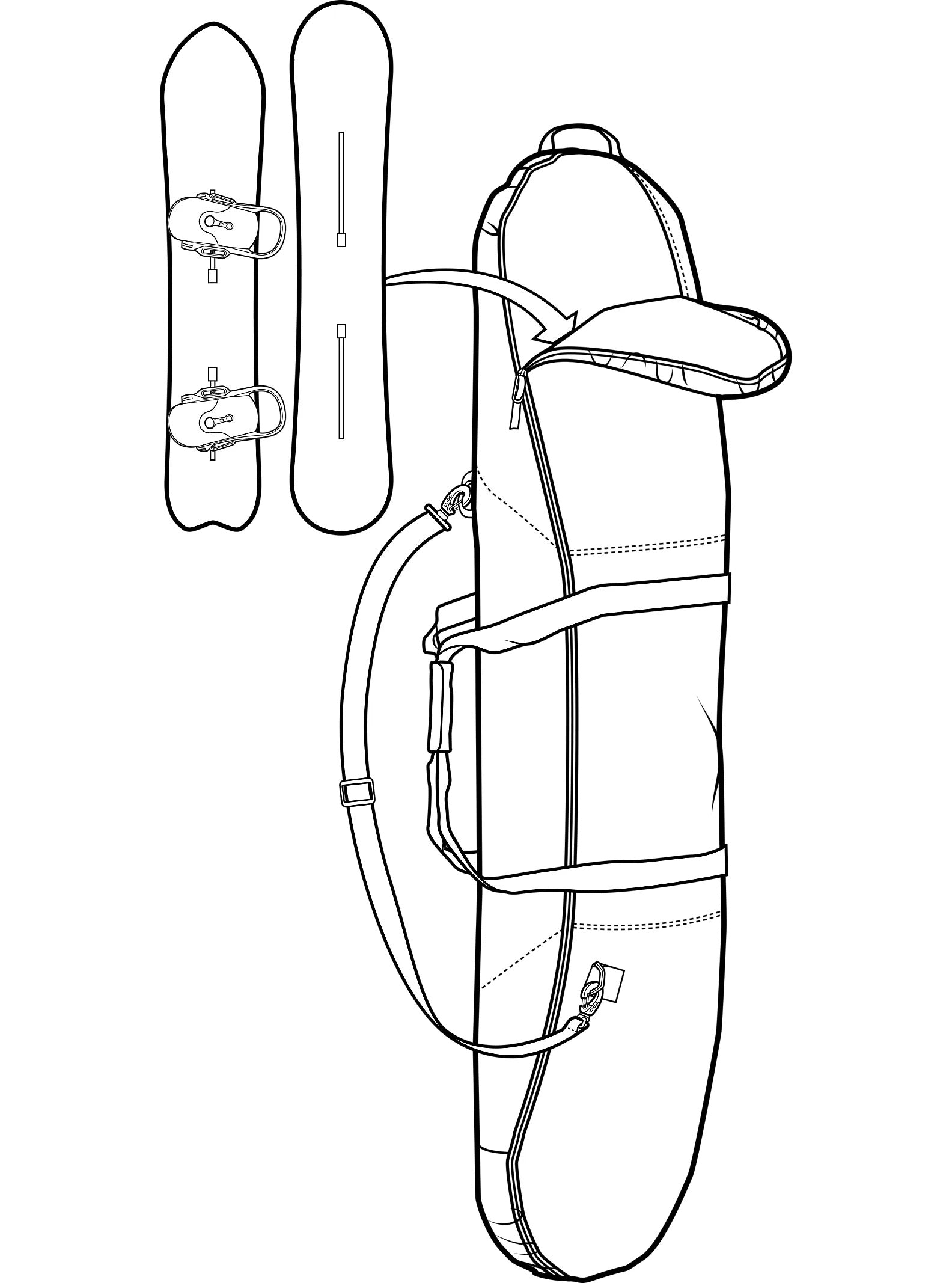 Pokrowiec snowboardowy Space Sack Board Bag