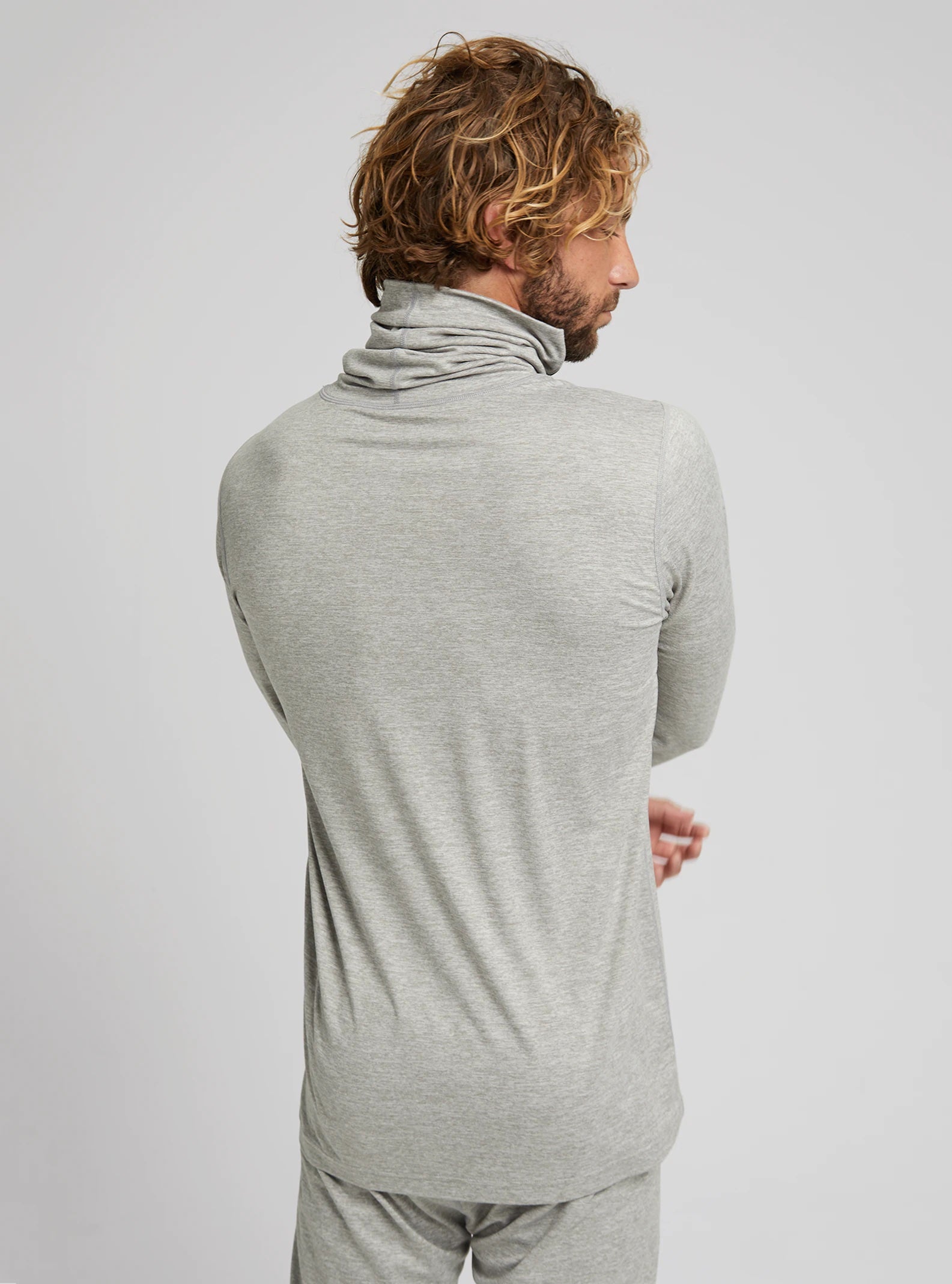 Męska bielizna golf Midweight Base Layer Long Neck Shirt