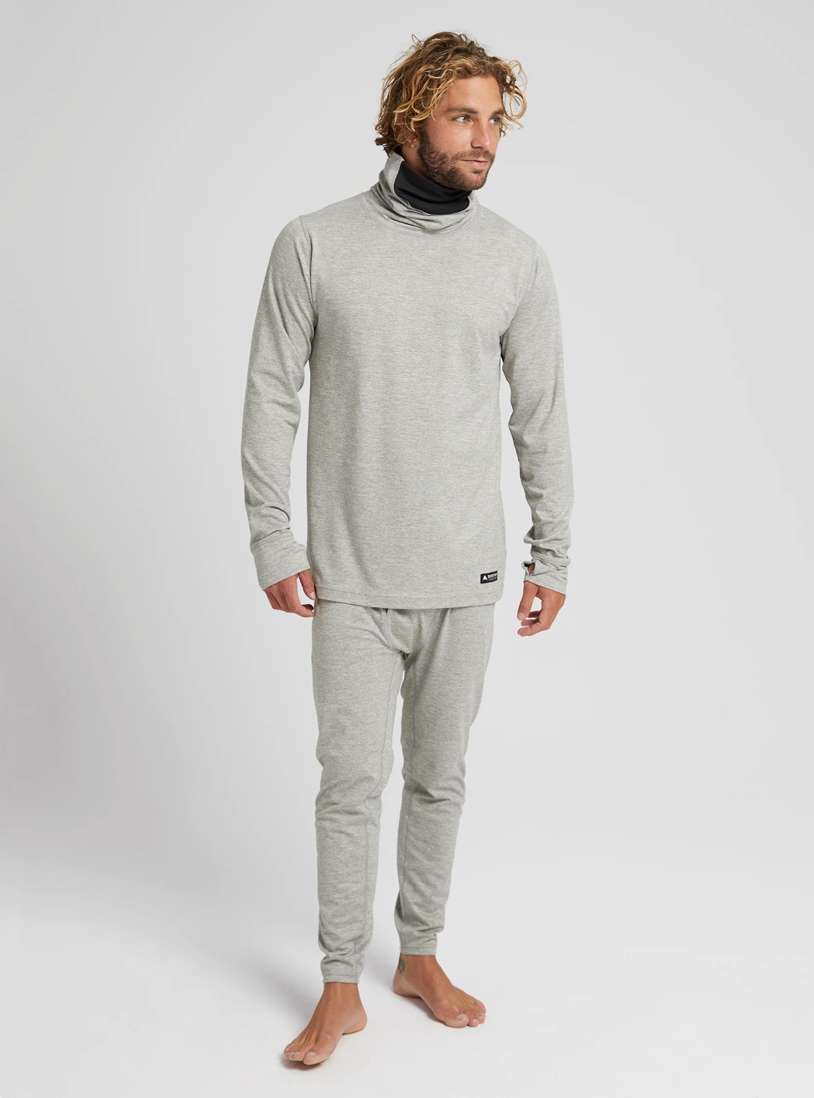 Męska bielizna golf Midweight Base Layer Long Neck Shirt