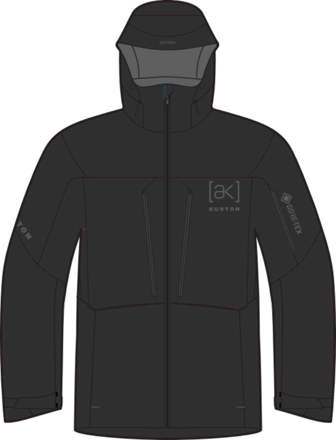 Men's [ak] Hover GORE‑TEX C-Knit 3L Stretch Jacket - True Black