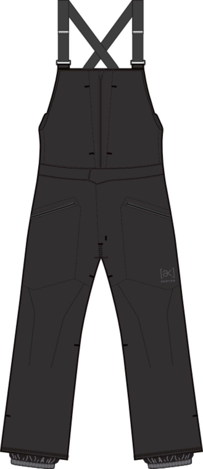 Men's [ak] Freebird GORE‑TEX 3L Stretch Bib Pants - True Black
