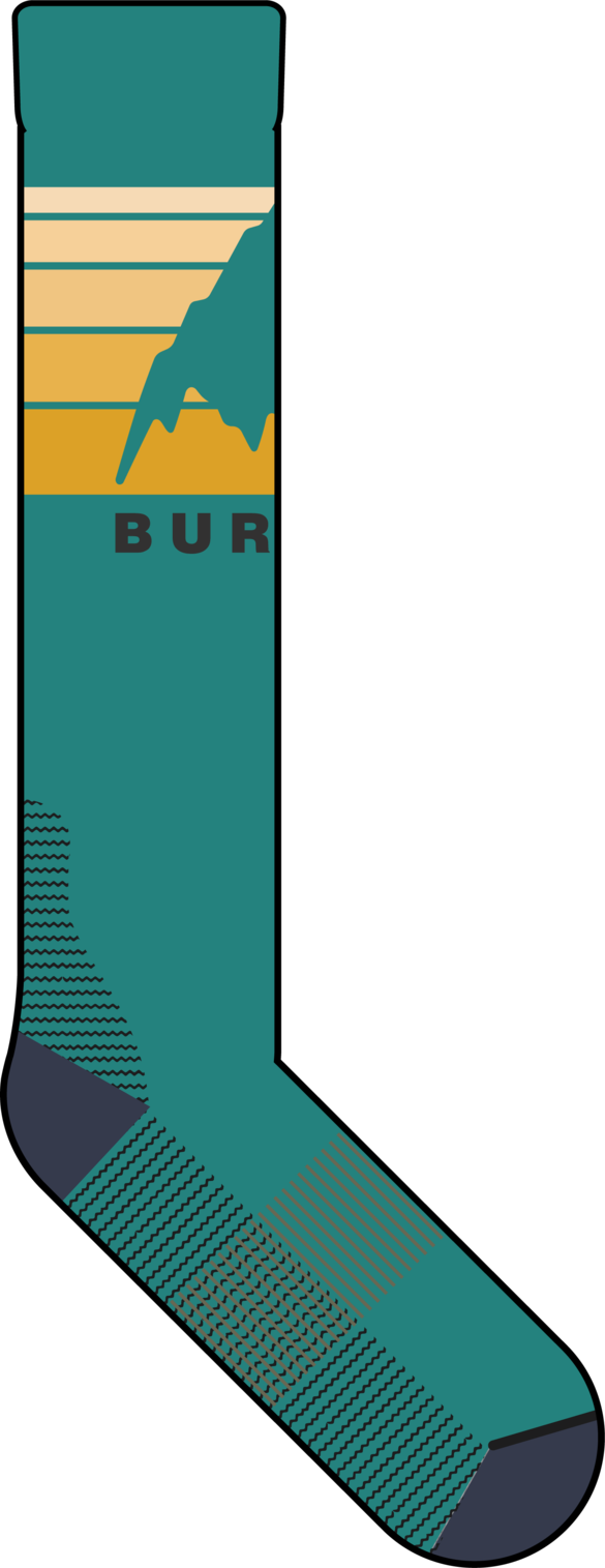 Kids' Emblem Midweight Socks - Pacific Teal