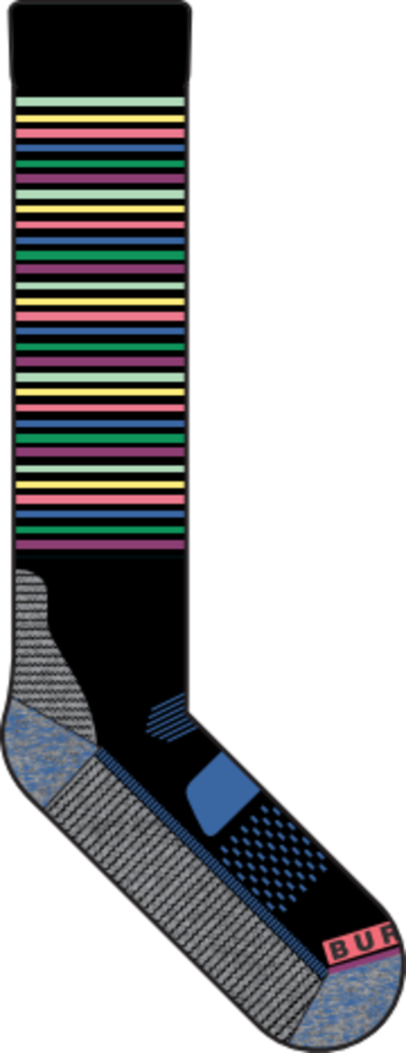 Kids' Performance Midweight Socks - Mini Stripe
