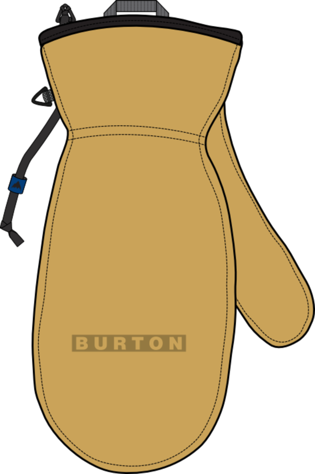 Men's Work Horse Leather Mittens - Rawhide