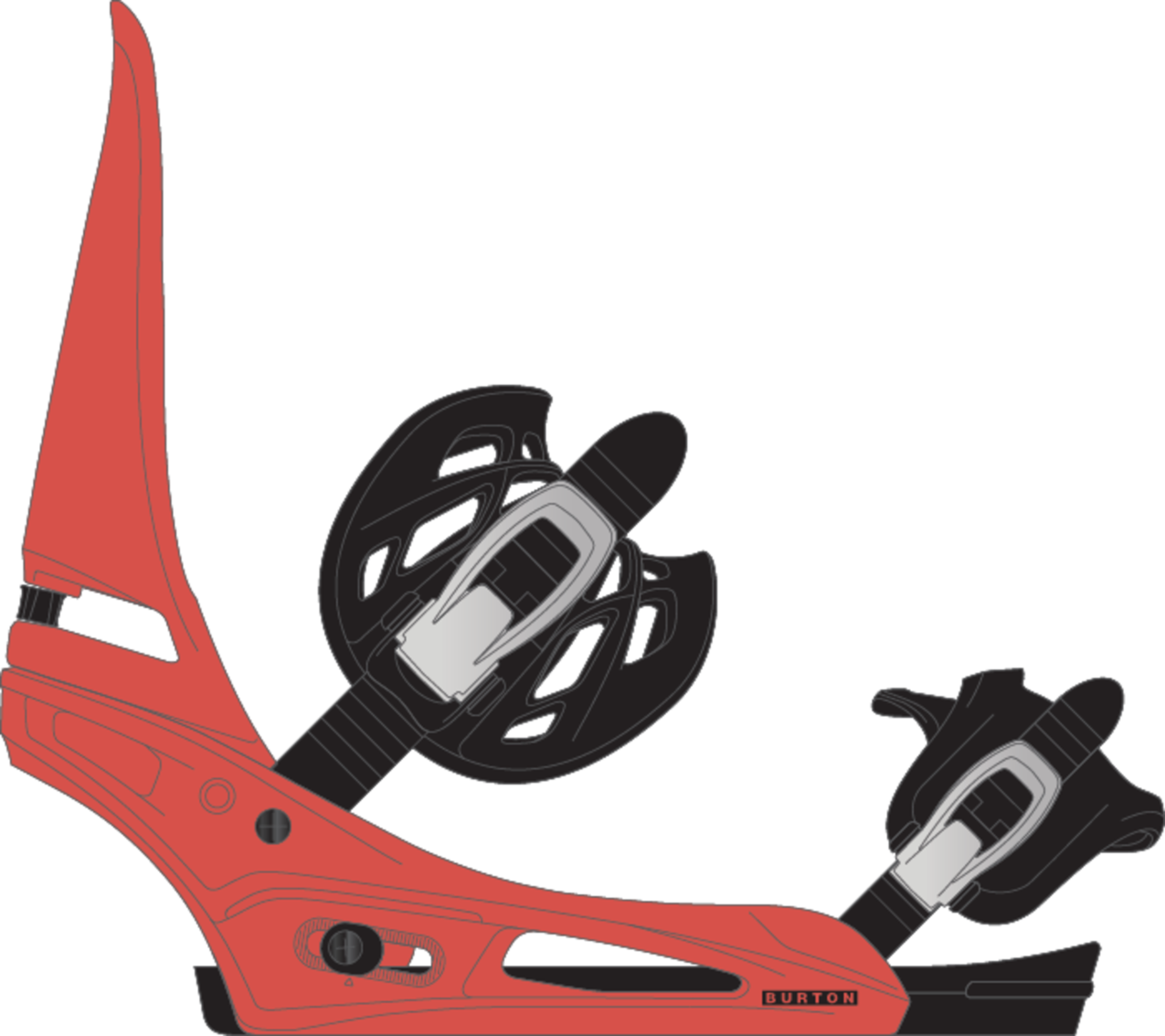 Men's Cartel Re:Flex Snowboard Bindings - Hot Tamale