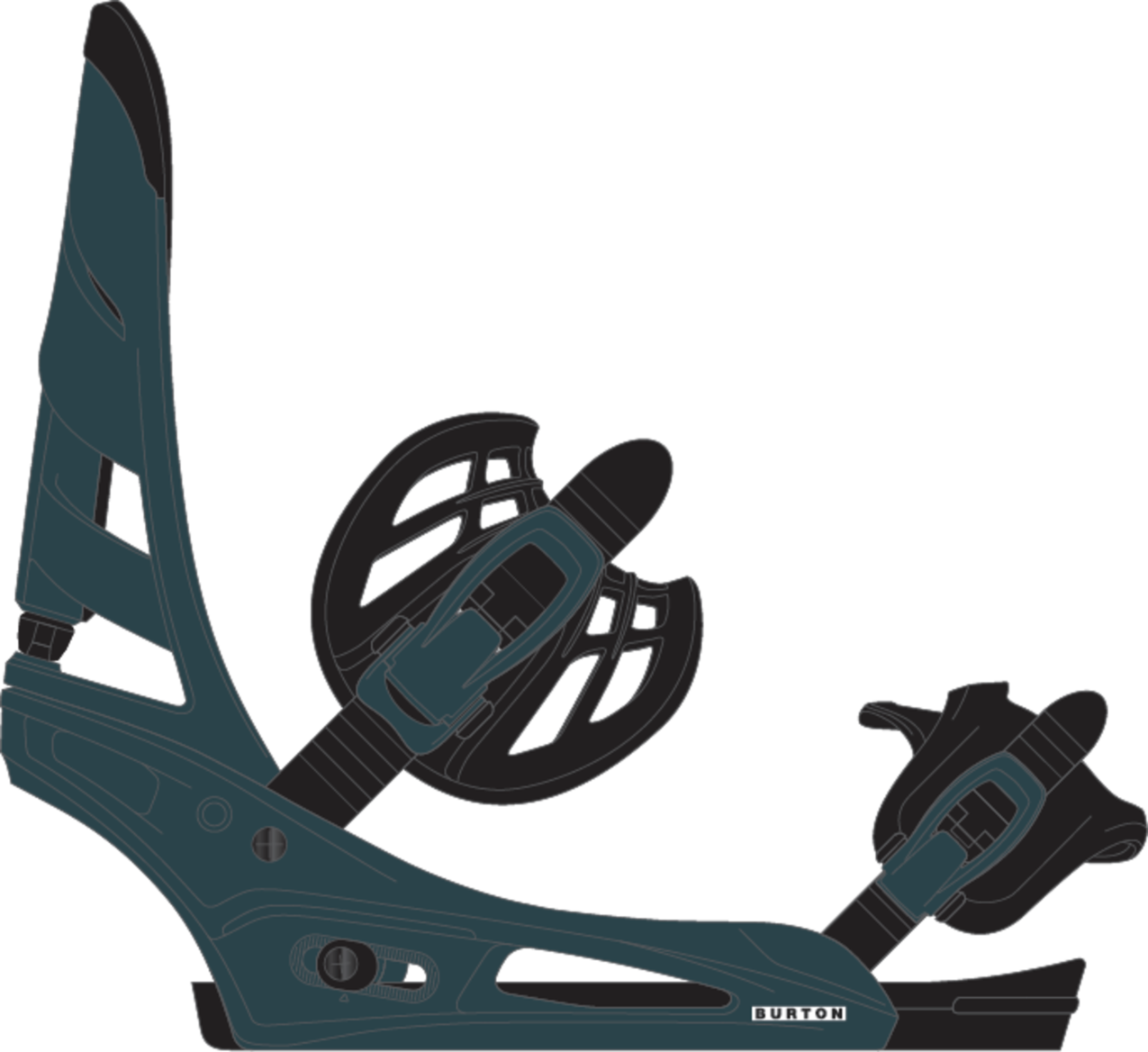 Men's Mission Re:Flex Snowboard Bindings - Atlantic Teal