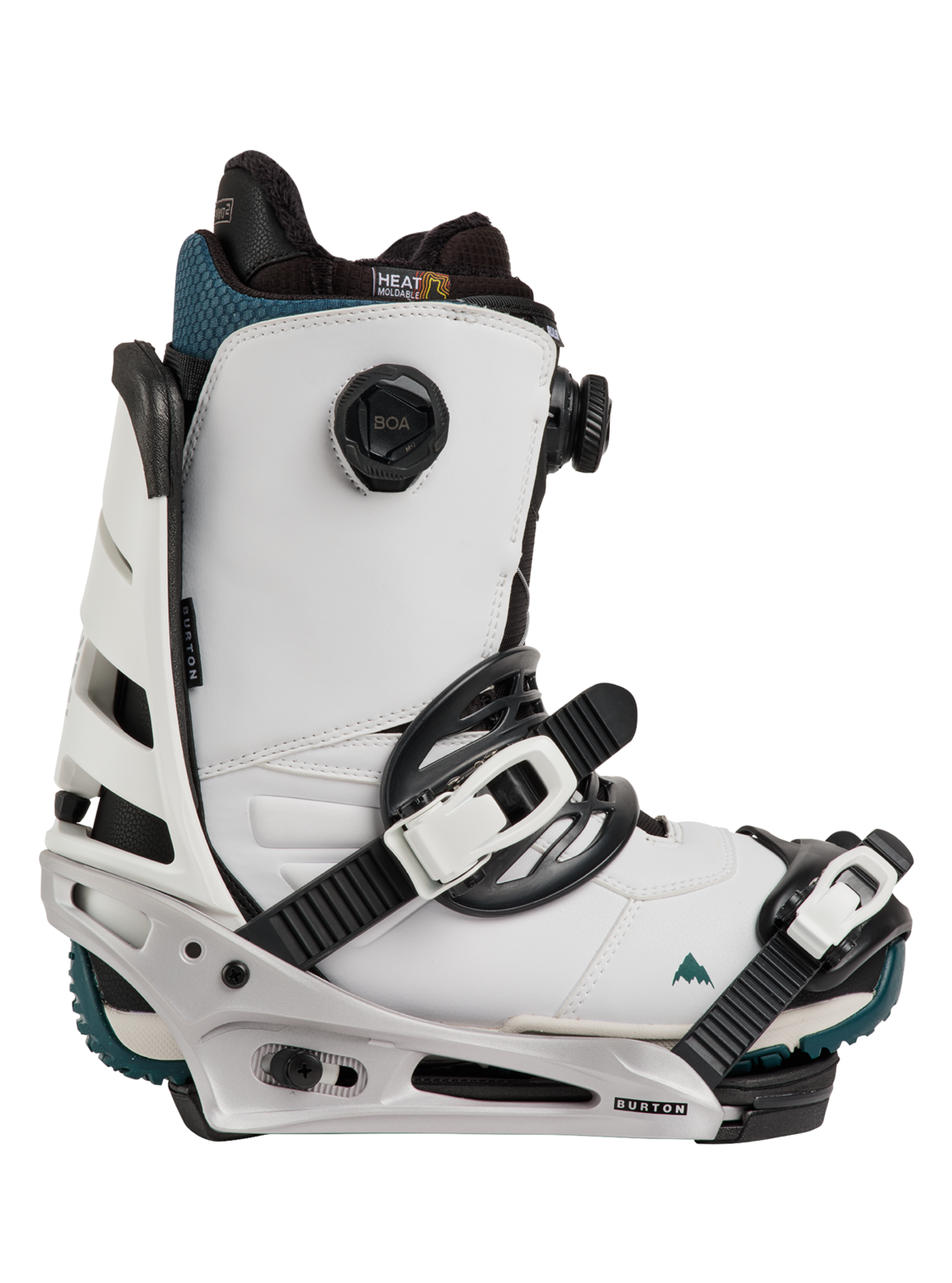 Men's Mission Re:Flex Snowboard Bindings - White/Silver