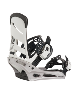 Men's Mission Re:Flex Snowboard Bindings - White/Silver