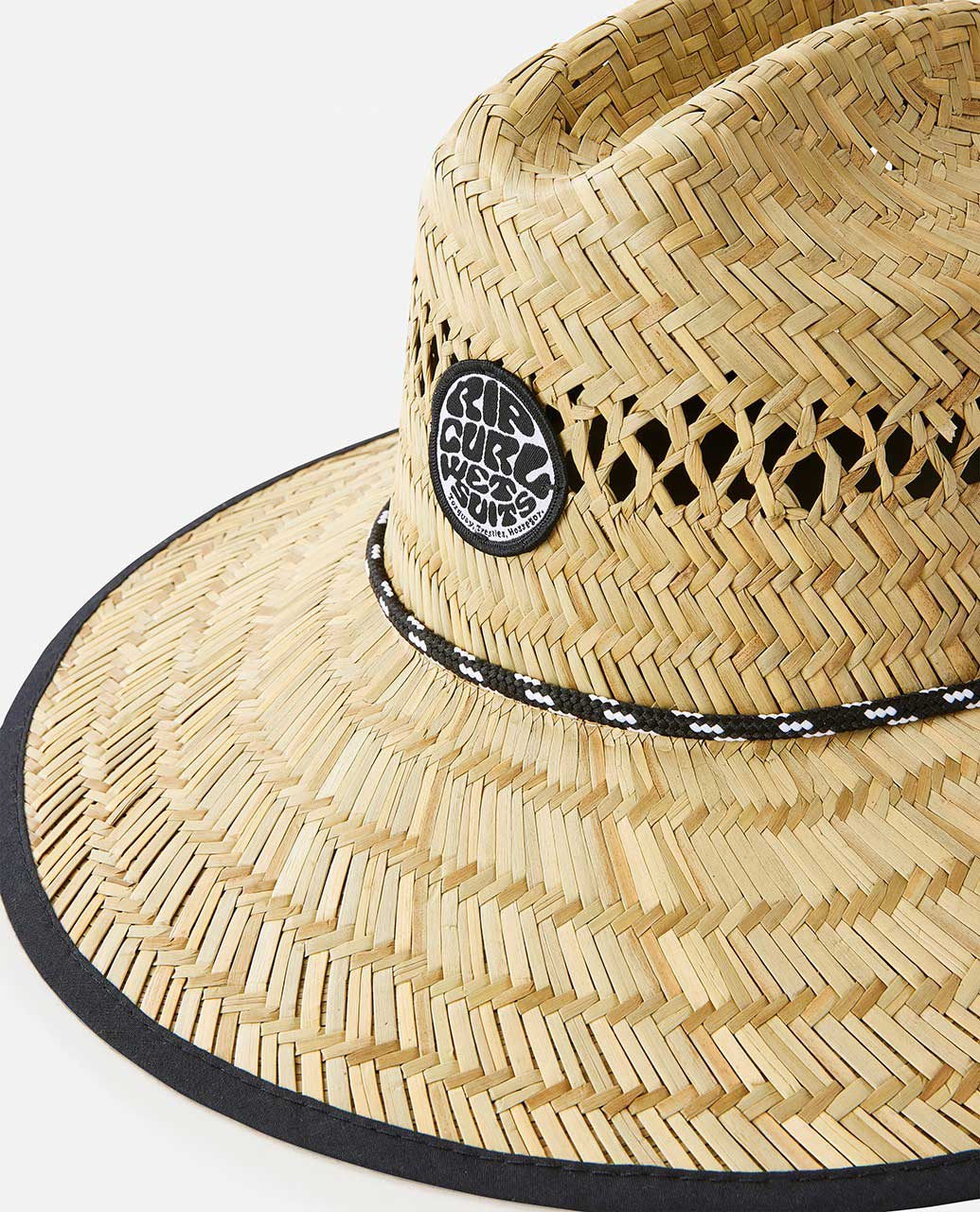 RIP CURL HEADWEAR LOGO STRAW HAT NATURAL