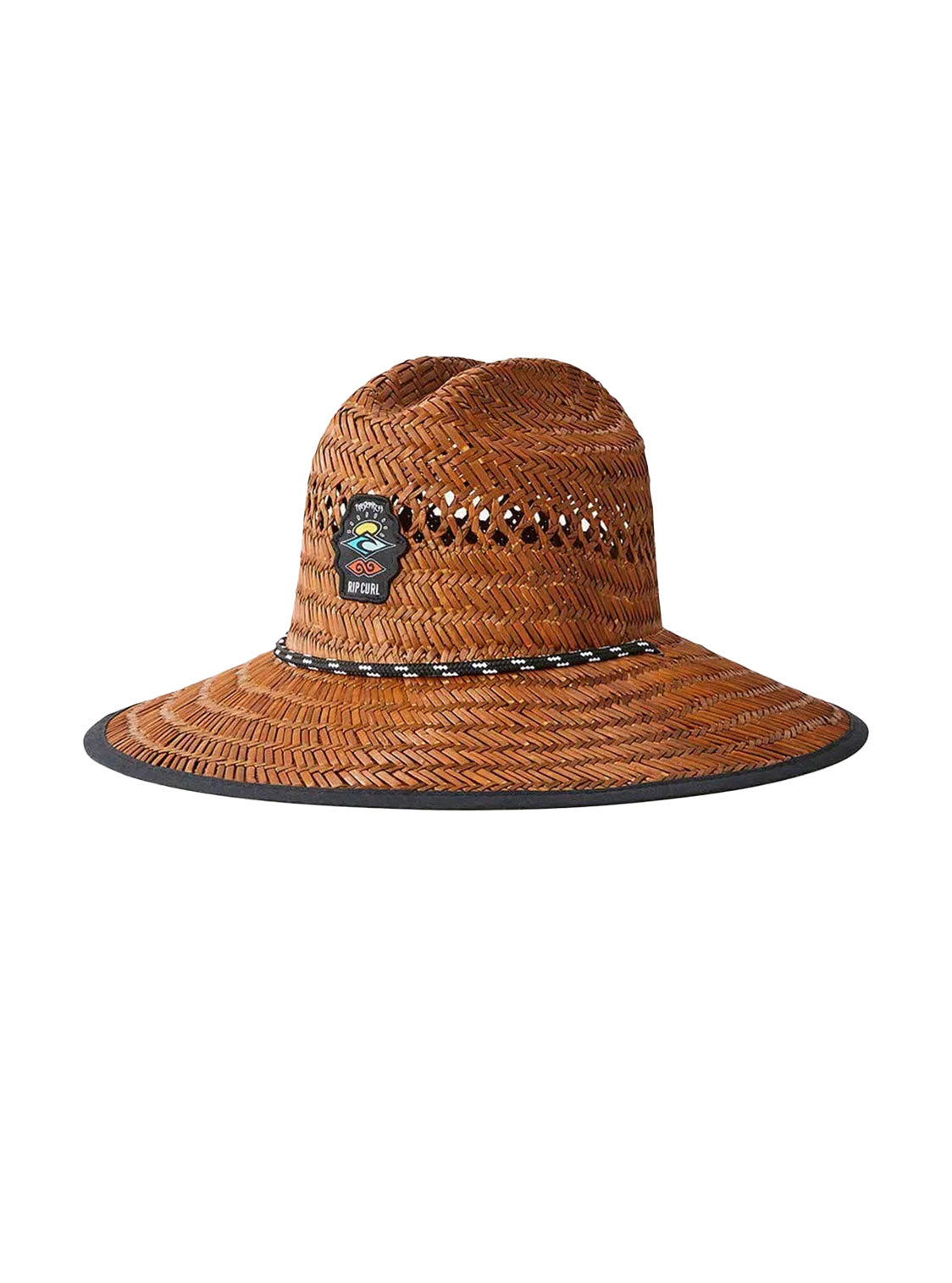RIP CURL HEADWEAR LOGO STRAW HAT BROWN