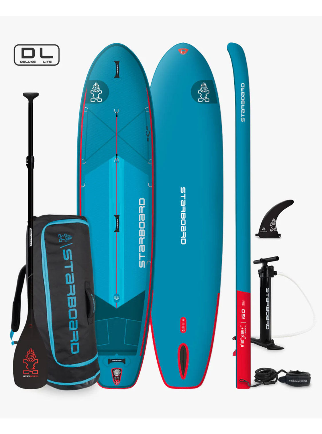 Deska pompowana SUP-Starboard-2025 iGO Lite + Wiosło