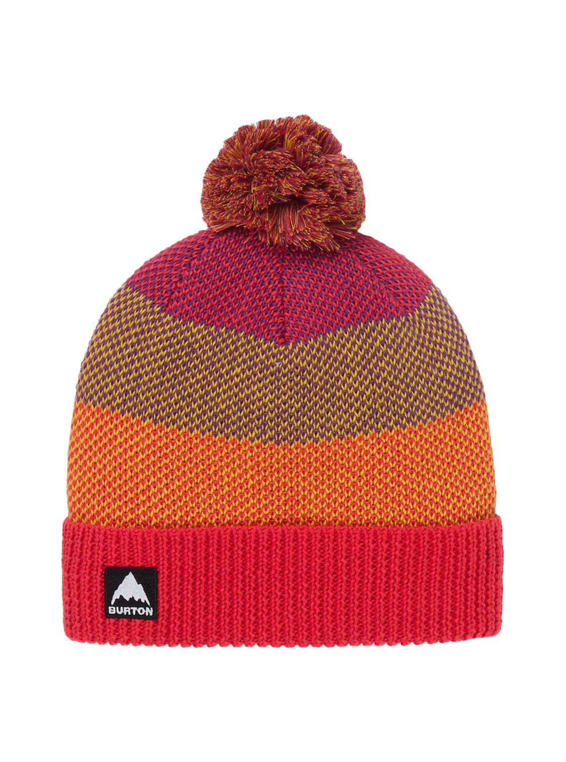 Czapka Kids' Burton Fleece-Lined Pom Beanie FIESTA RED MULTI