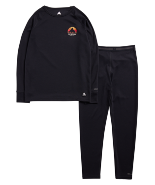 Kids' Lightweight Base Layer Set - True Black