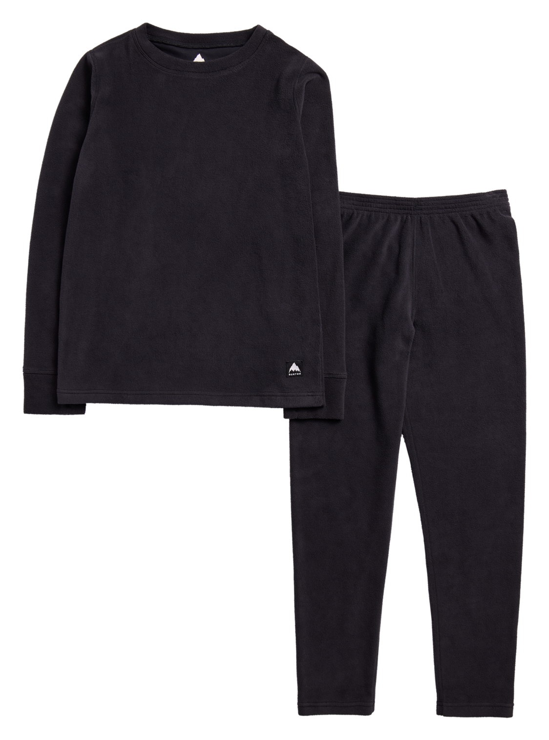 Kids' Fleece Base Layer Set - True Black