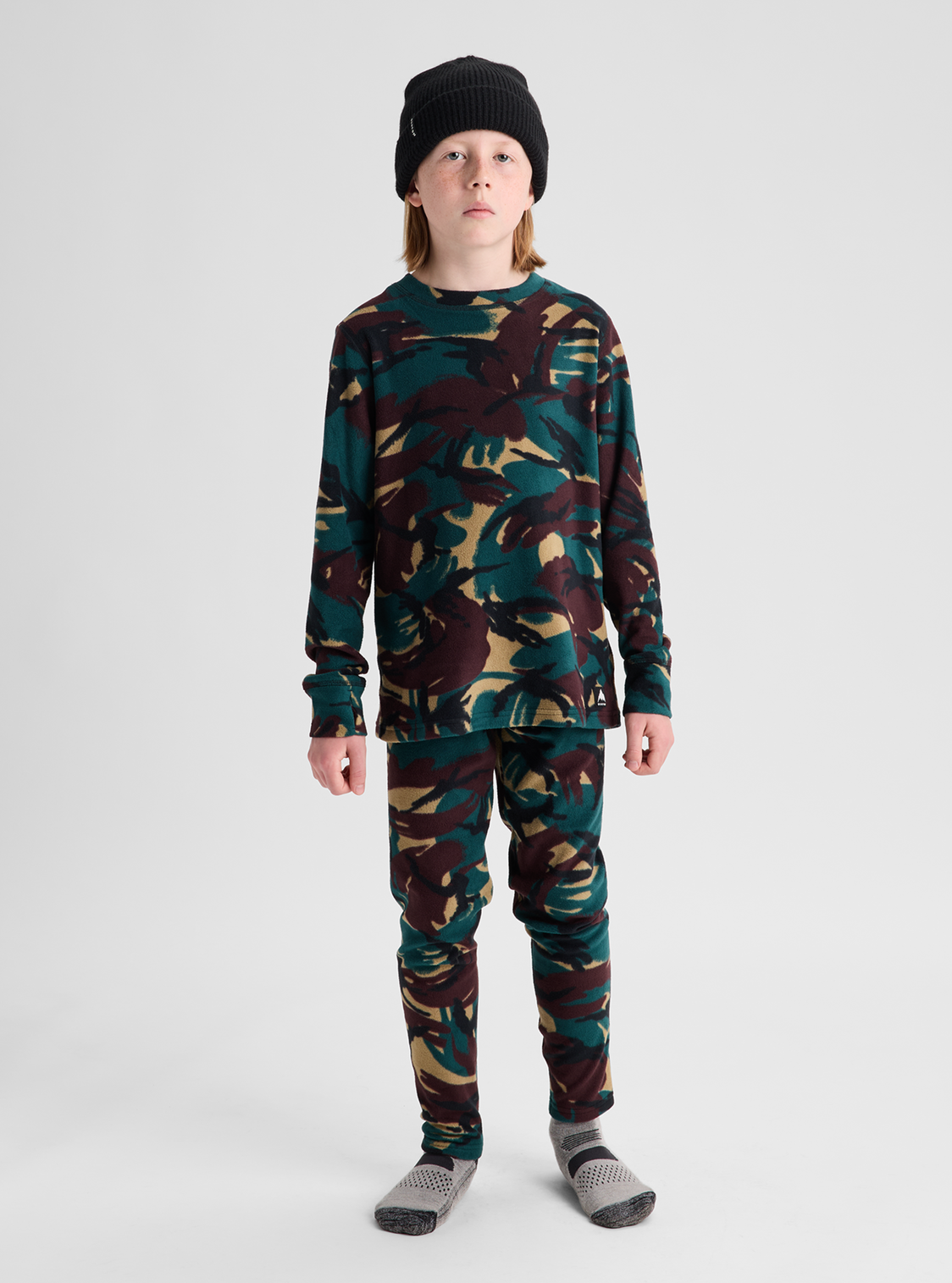 Kids' Fleece Base Layer Set - Seersucker Camo